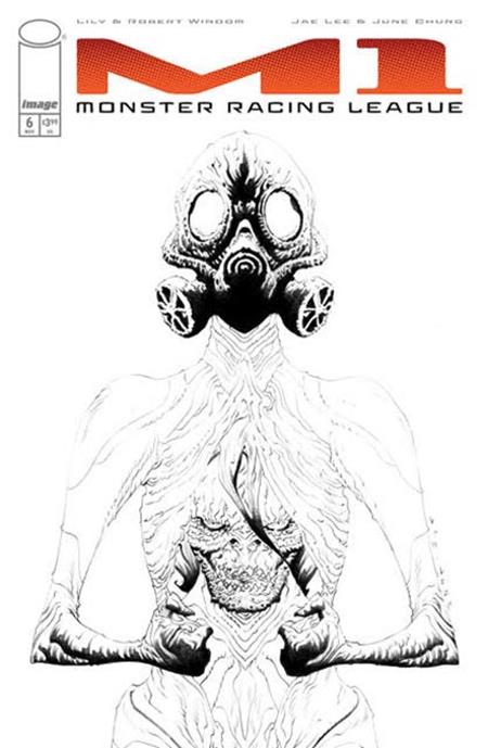 M1 Monster Racing League #6 Cover B Inc 1:25 Jae Lee B&W Variant