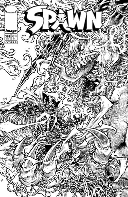 Spawn #381 Cover B Harvey Tolibao B&W Variant