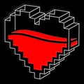 Fp Original Gaming Glass Health Enamel Pin Badge
