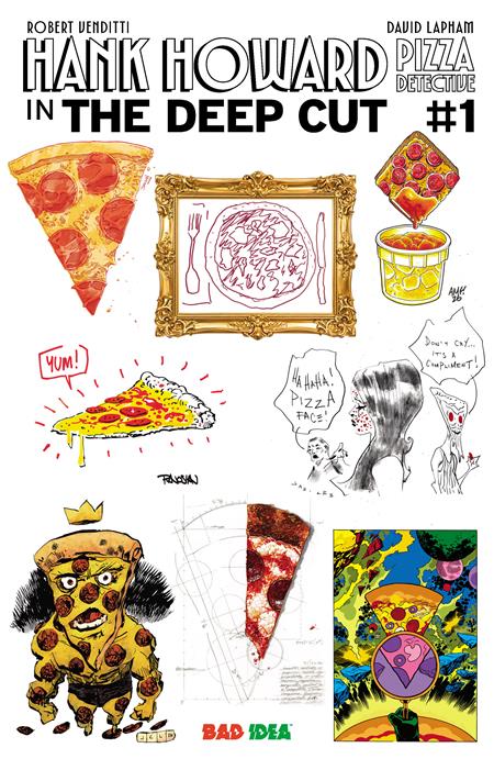 Hank Howard Pizza Detective The Deep Cut #1 (One Shot) Cover J Inc 1:250 Ryan Sook Jesse Lonergan Extra Large Pie Variant