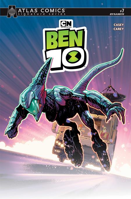 Ben 10 #7 Cover H Robert Carey Atlas Edition Signed By Joe Casey Variant
