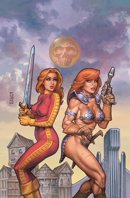 Red Sonja Barbarella #2 Cover G Joseph Michael Linsner Ltd Virgin Variant