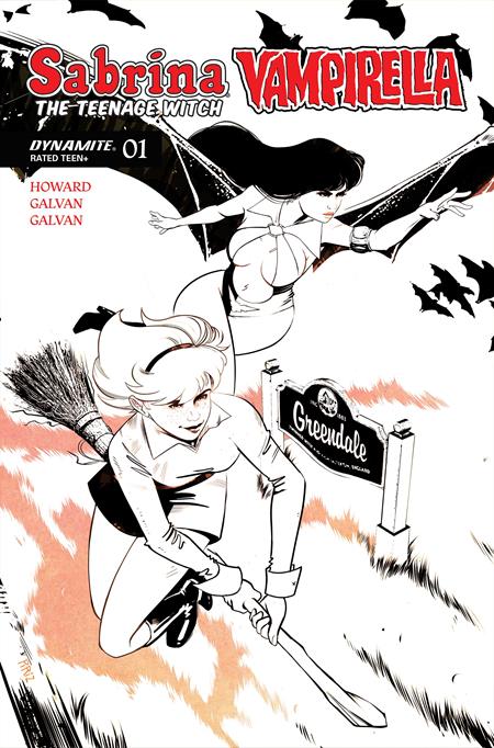 Sabrina The Teenage Witch Vampirella #1 Cover P Inc 1:15 Sebastin Piriz Line Art Variant