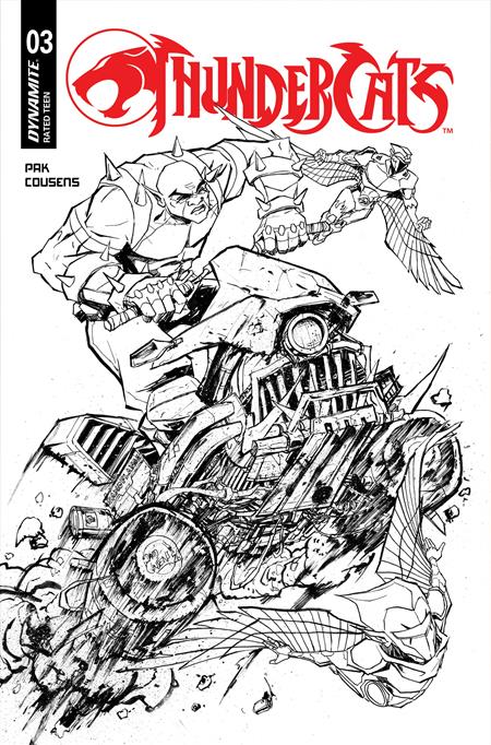 Thundercats (2026) #3 Cover I Inc 1:20 David Cousens Line Art Variant