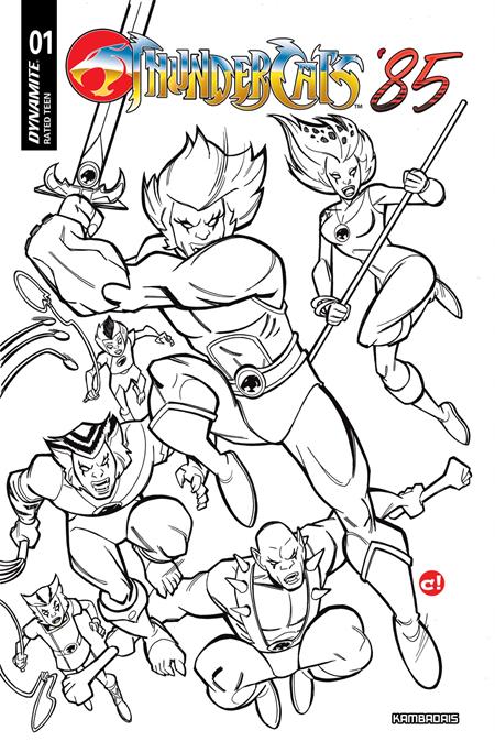Thundercats 85 #1 Cover K Inc 1:10 Craig Rousseau Line Art Variant