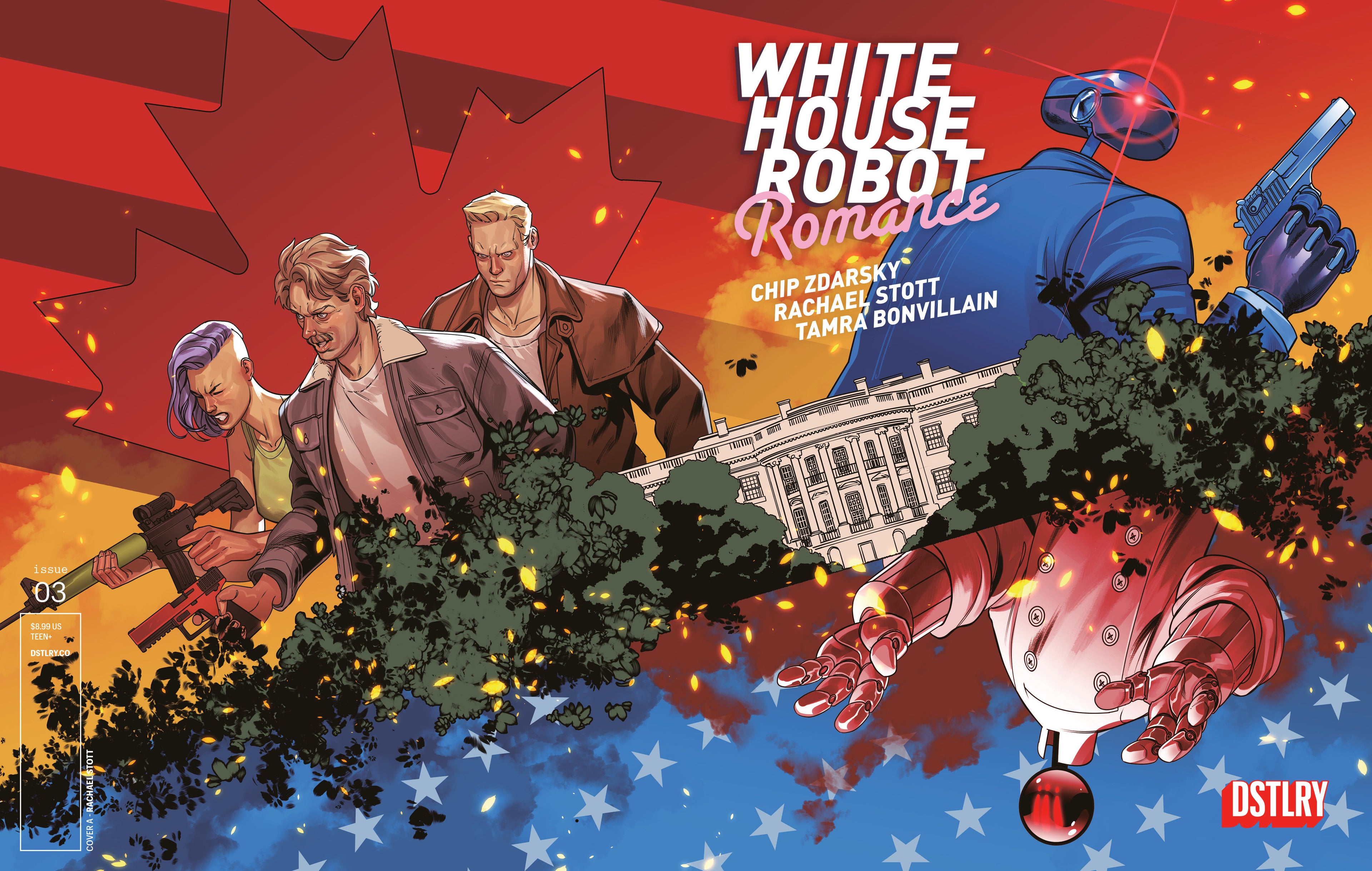 Preorder By 5/4/2026 ~ WHITE HOUSE ROBOT ROMANCE #3 CVR A RACHAEL STOTT