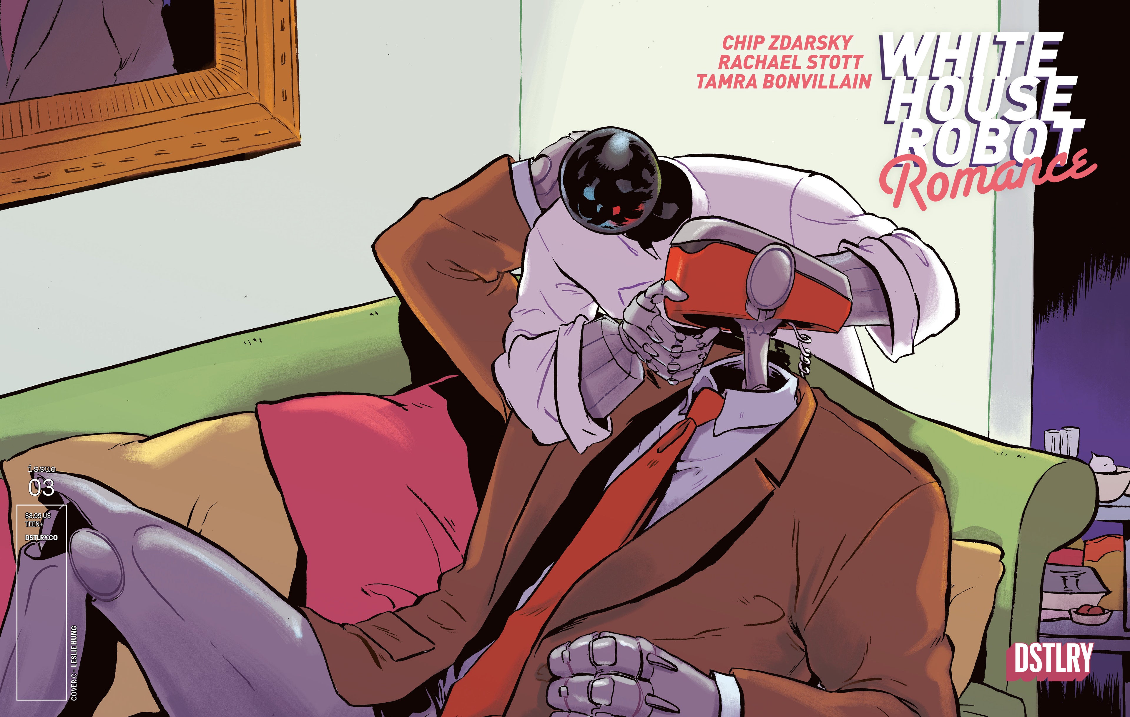 Preorder By 5/4/2026 ~ WHITE HOUSE ROBOT ROMANCE #3 CVR C LESLIE HUNG 5 COPY VARIANT