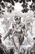 Fort Psycho #4 Cover C Lewis LaRosa B&W 1:20 Var