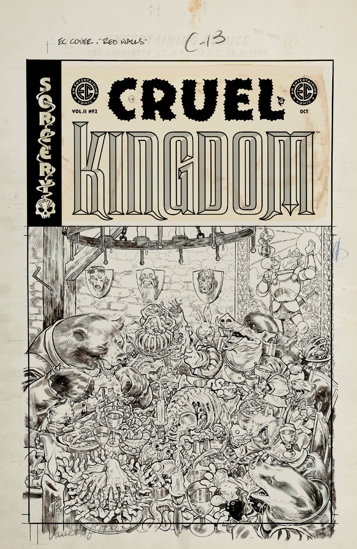 EC CRUEL KINGDOM 2 #2 CVR D INC 1:20 TOM FOWLER B&W ARTIST EDITION VAR