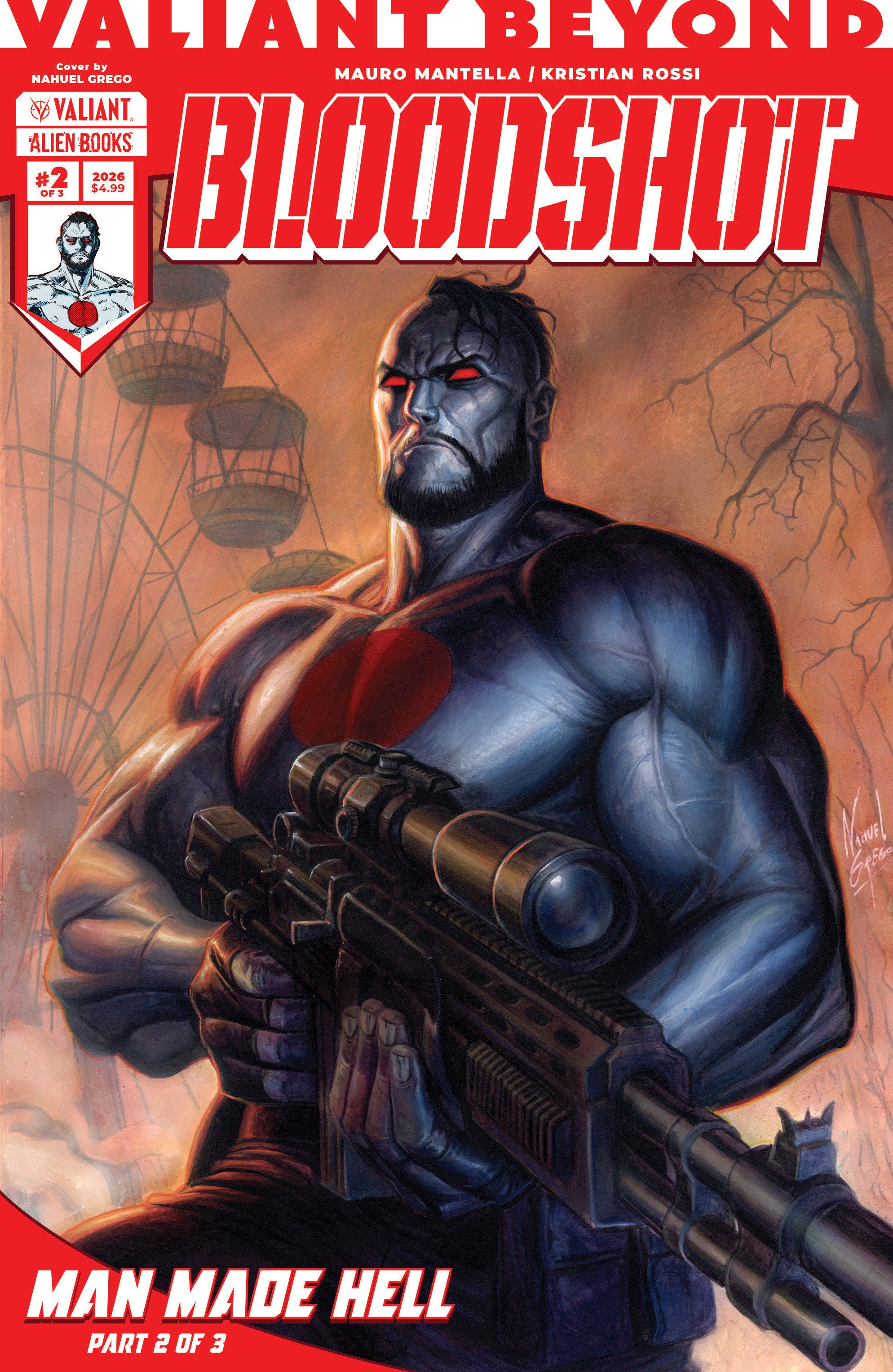 Preorder By 06/08 ~ Valiant Beyond: Bloodshot #5--Man Made Hell #2 Cover A (Grego)