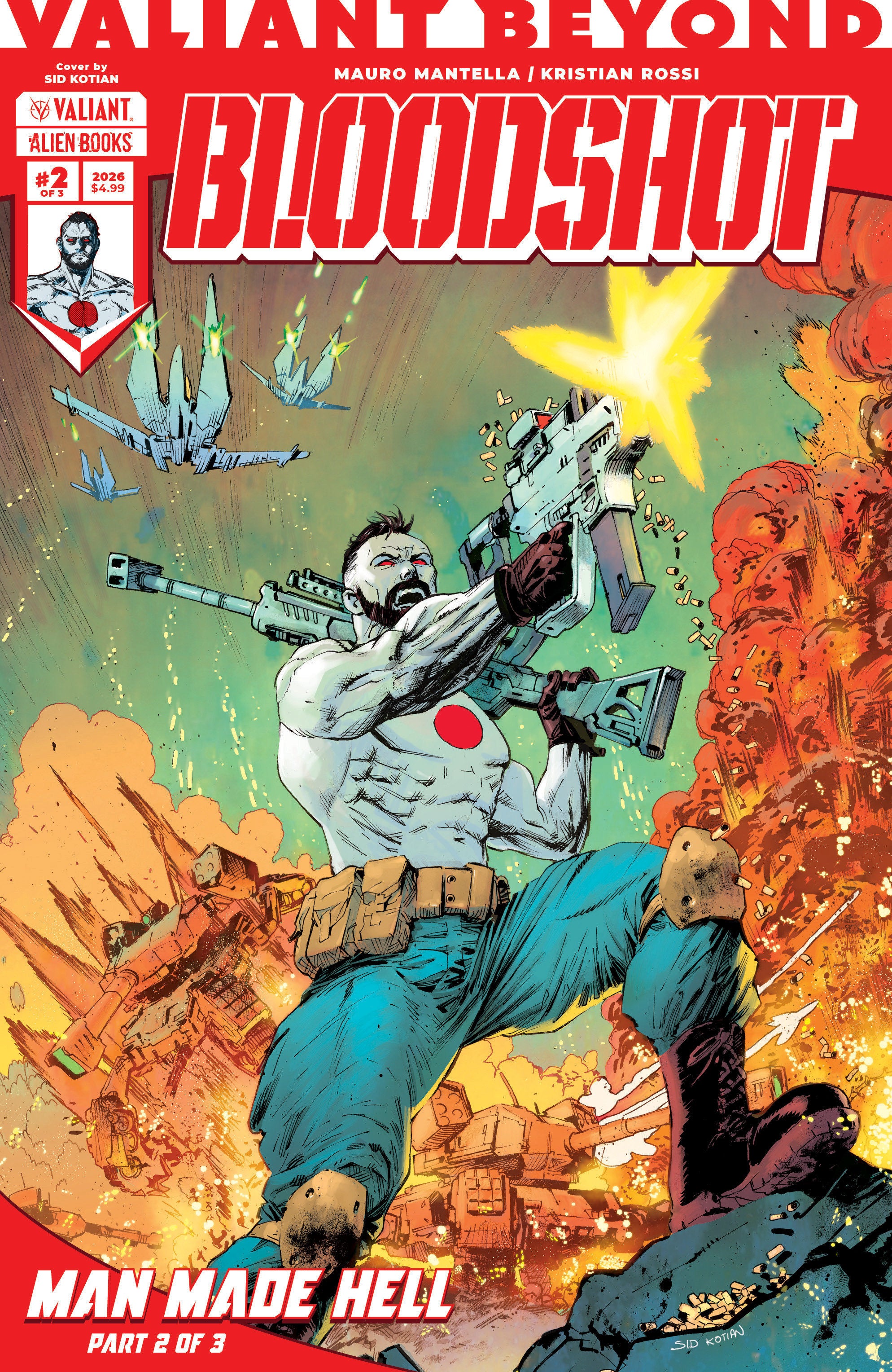 Preorder By 06/08 ~ Valiant Beyond: Bloodshot #5--Man Made Hell #2 Variant B (Kotian)
