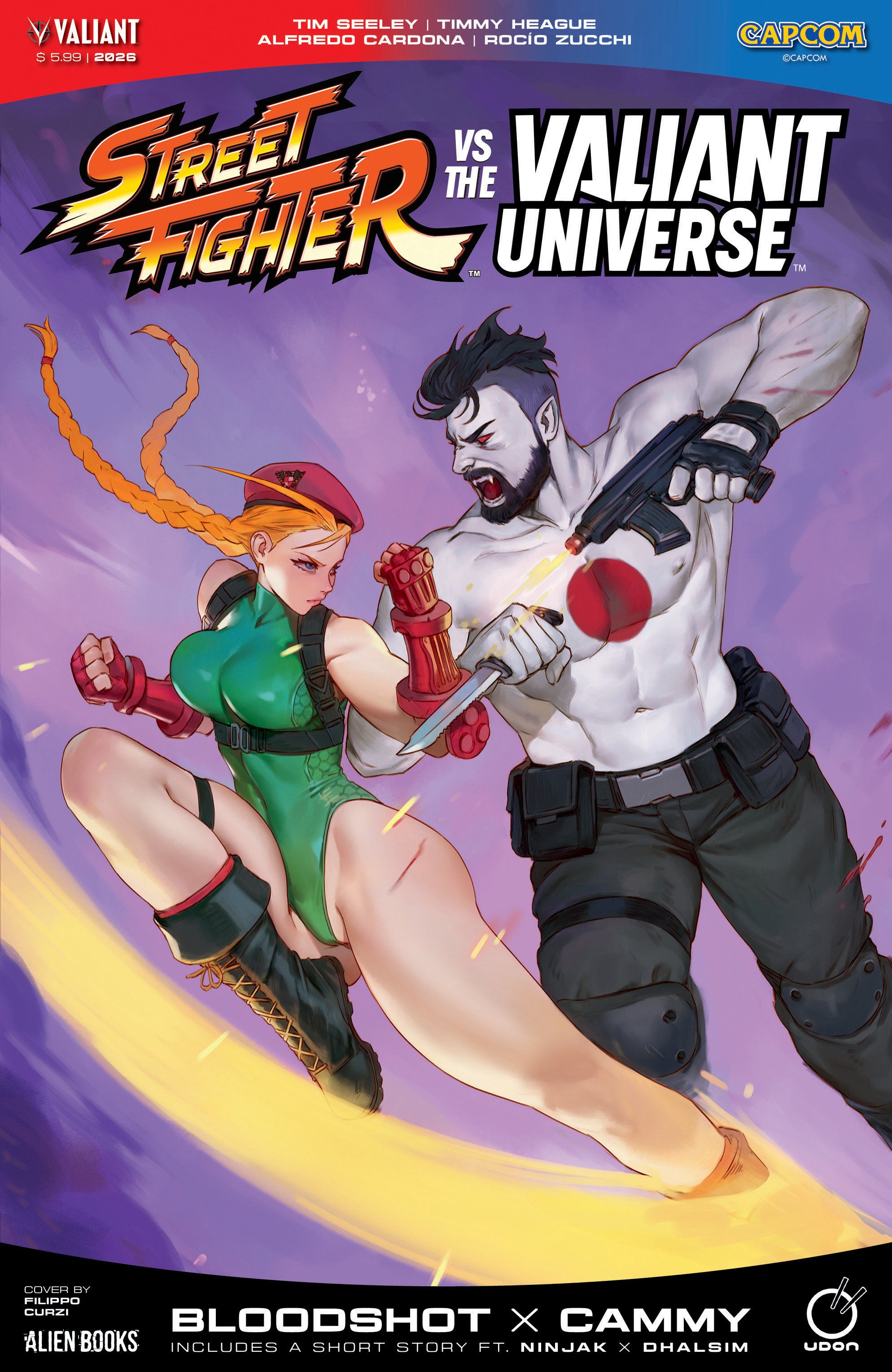 Preorder By 06/22 ~ Street Fighter Vs. The Valiant Universe Special Cover A (Curzi)