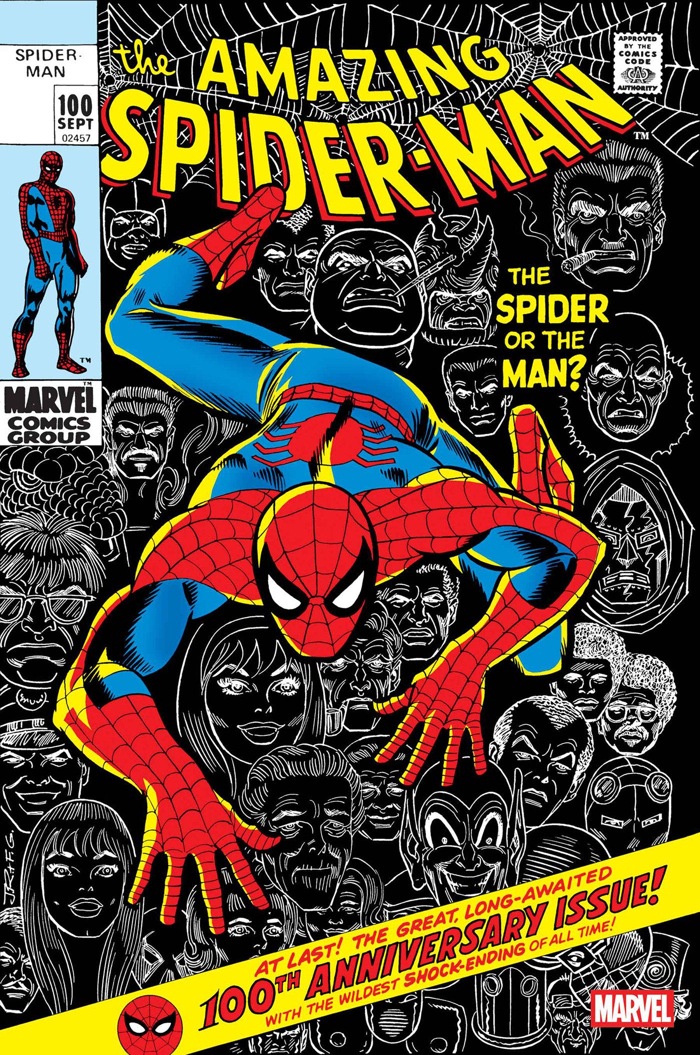 Preorder By 06/22 ~ AMAZING SPIDER-MAN #100 FACSIMILE EDITION POSTER