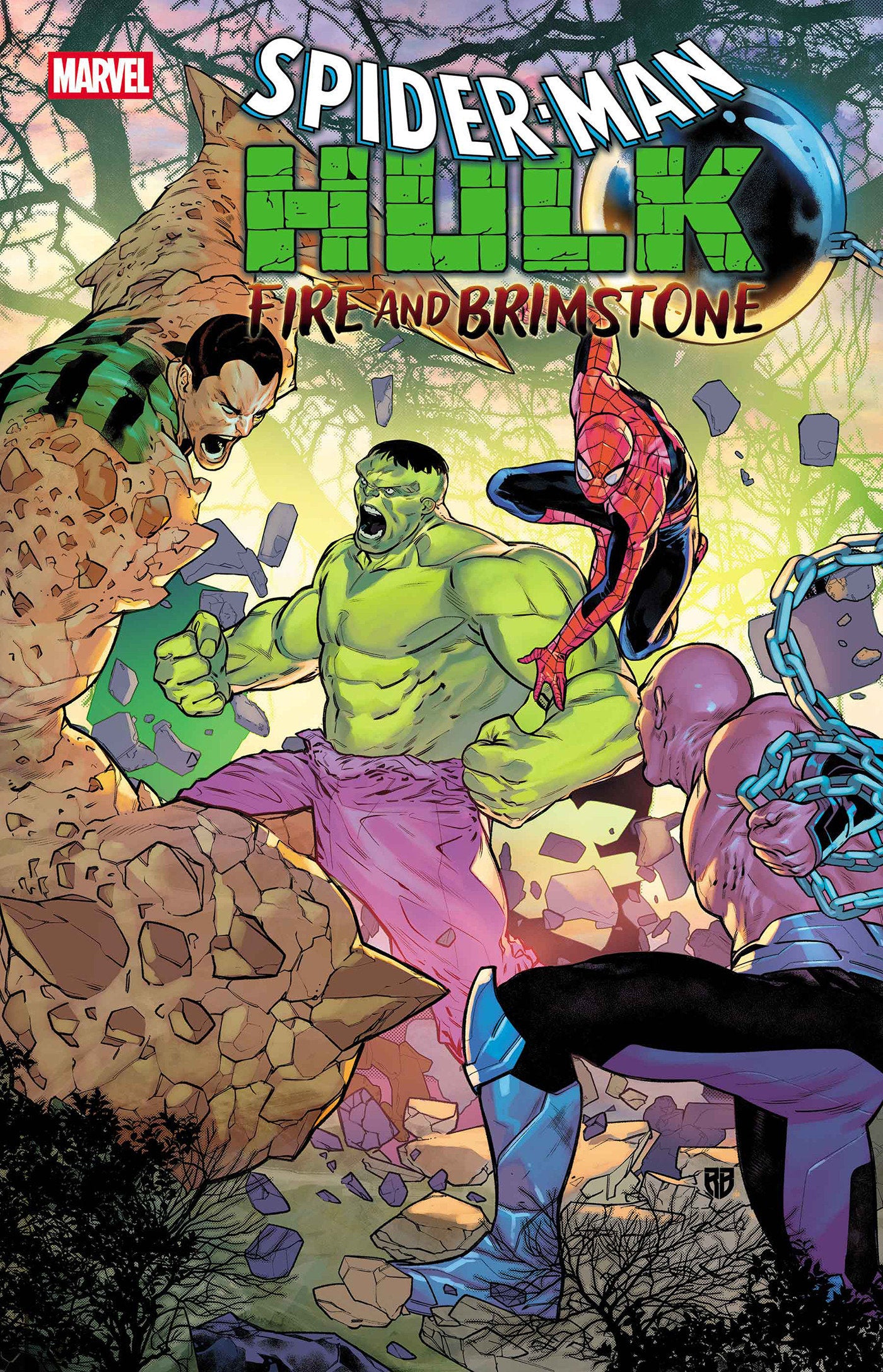 Preorder By 06/22 ~ SPIDER-MAN/HULK: FIRE AND BRIMSTONE #1 POSTER