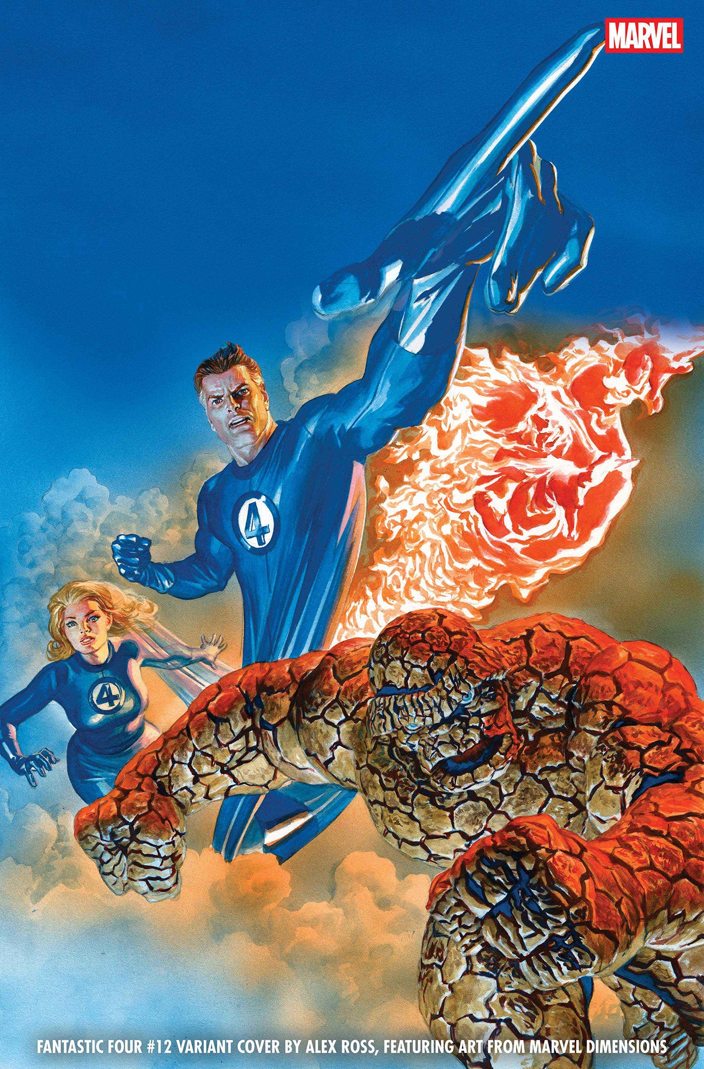 Preorder By 5/4/2026 ~ FANTASTIC FOUR #12 ALEX ROSS MARVEL DIMENSIONS VARIANT