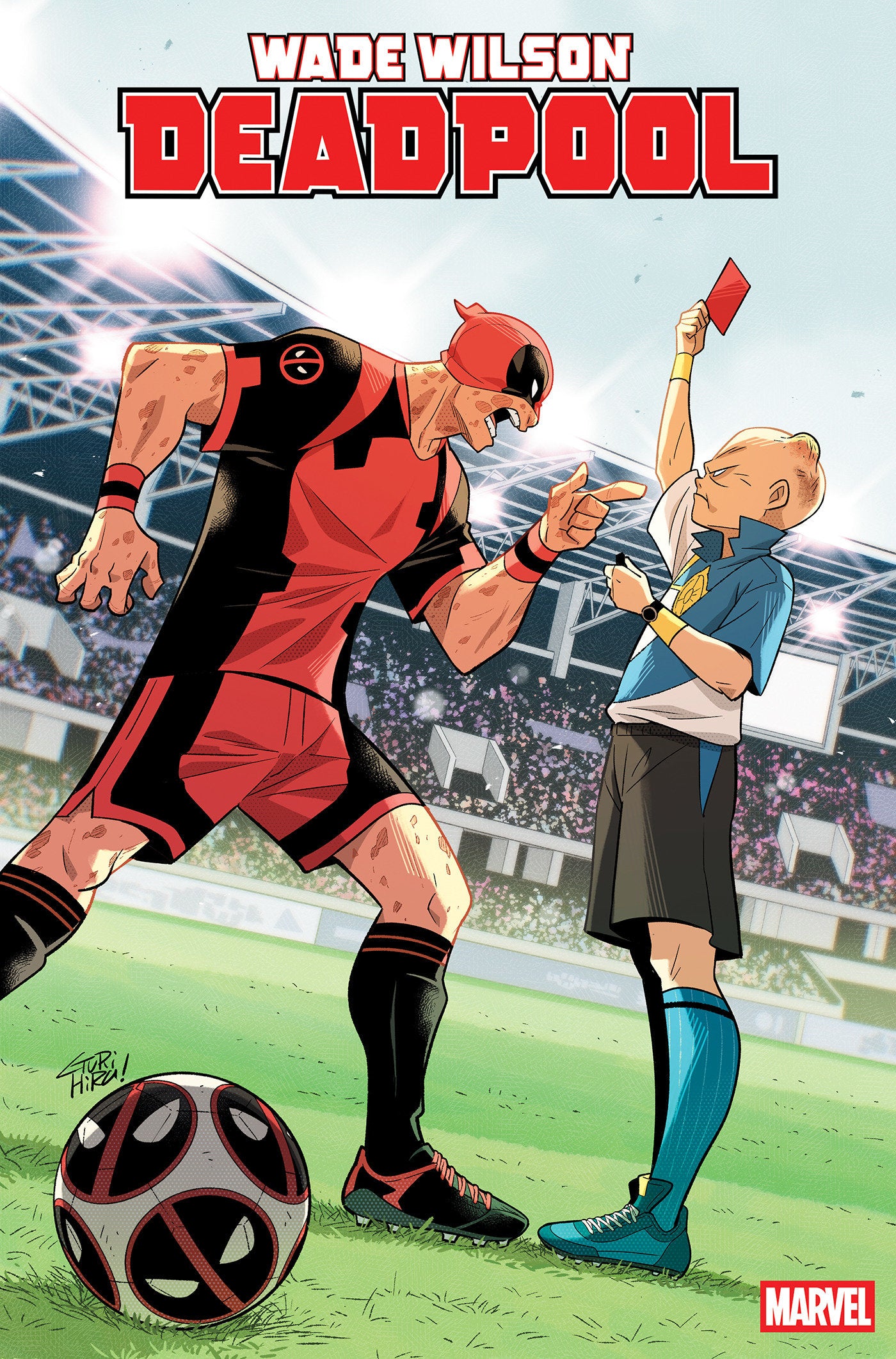 Preorder By 5/4/2026 ~ WADE WILSON: DEADPOOL #5 GURIHIRU MARVEL SOCCER VARIANT