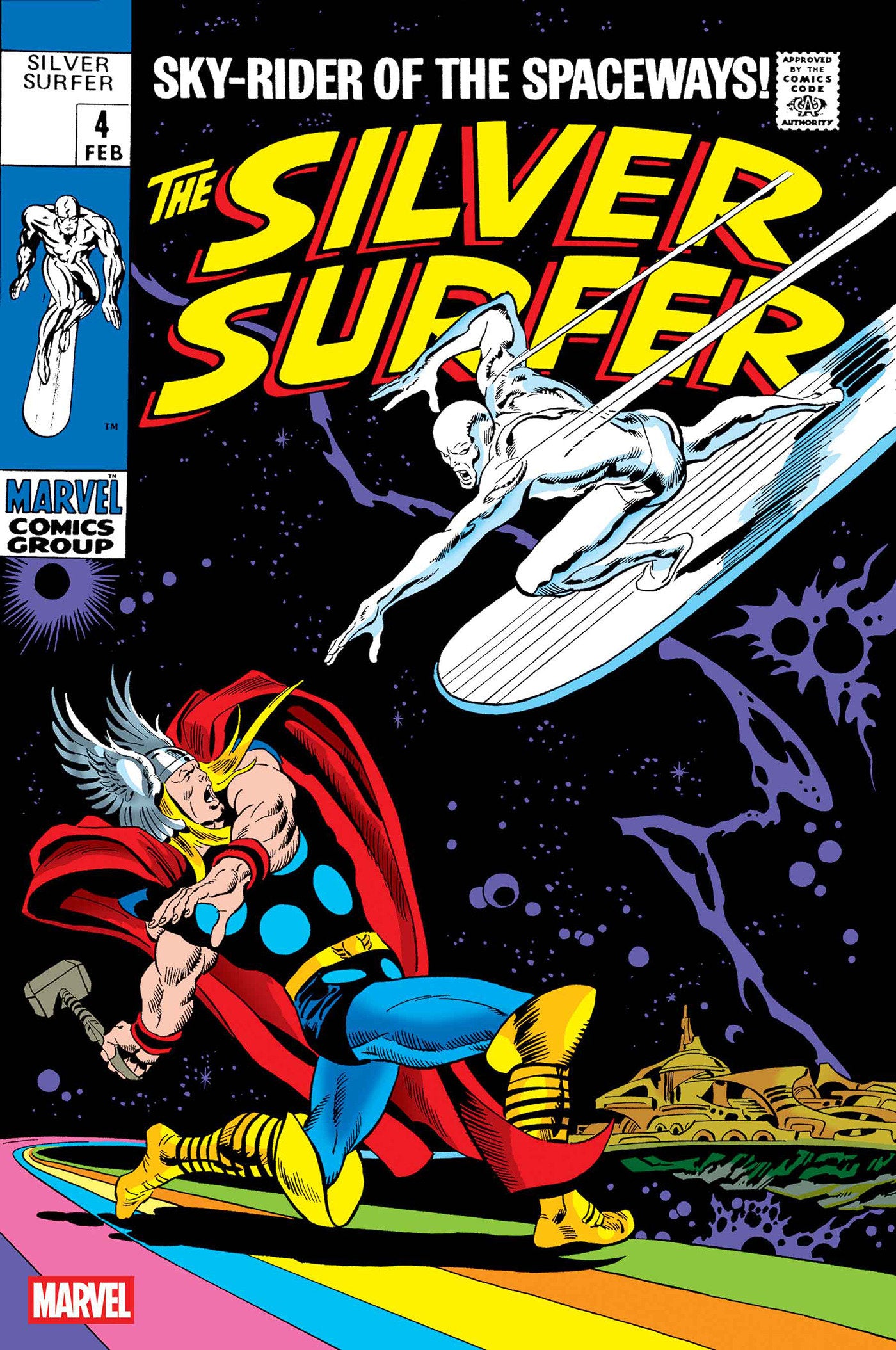 Preorder By 5/4/2026 ~ SILVER SURFER #4 FACSIMILE EDITION FOIL VARIANT