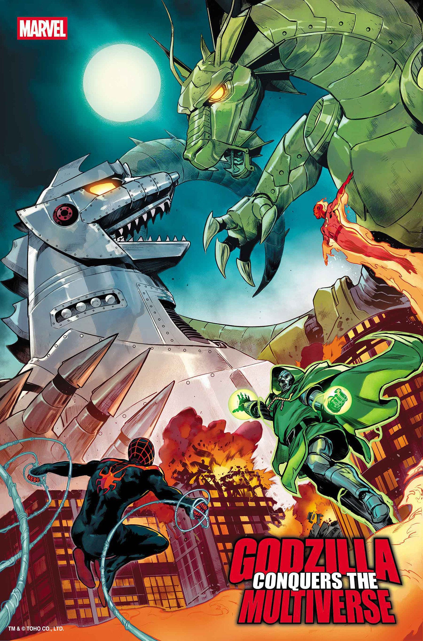 Preorder By 06/08 ~ GODZILLA CONQUERS THE MULTIVERSE #1 JUAN FRIGERI FOIL VARIANT