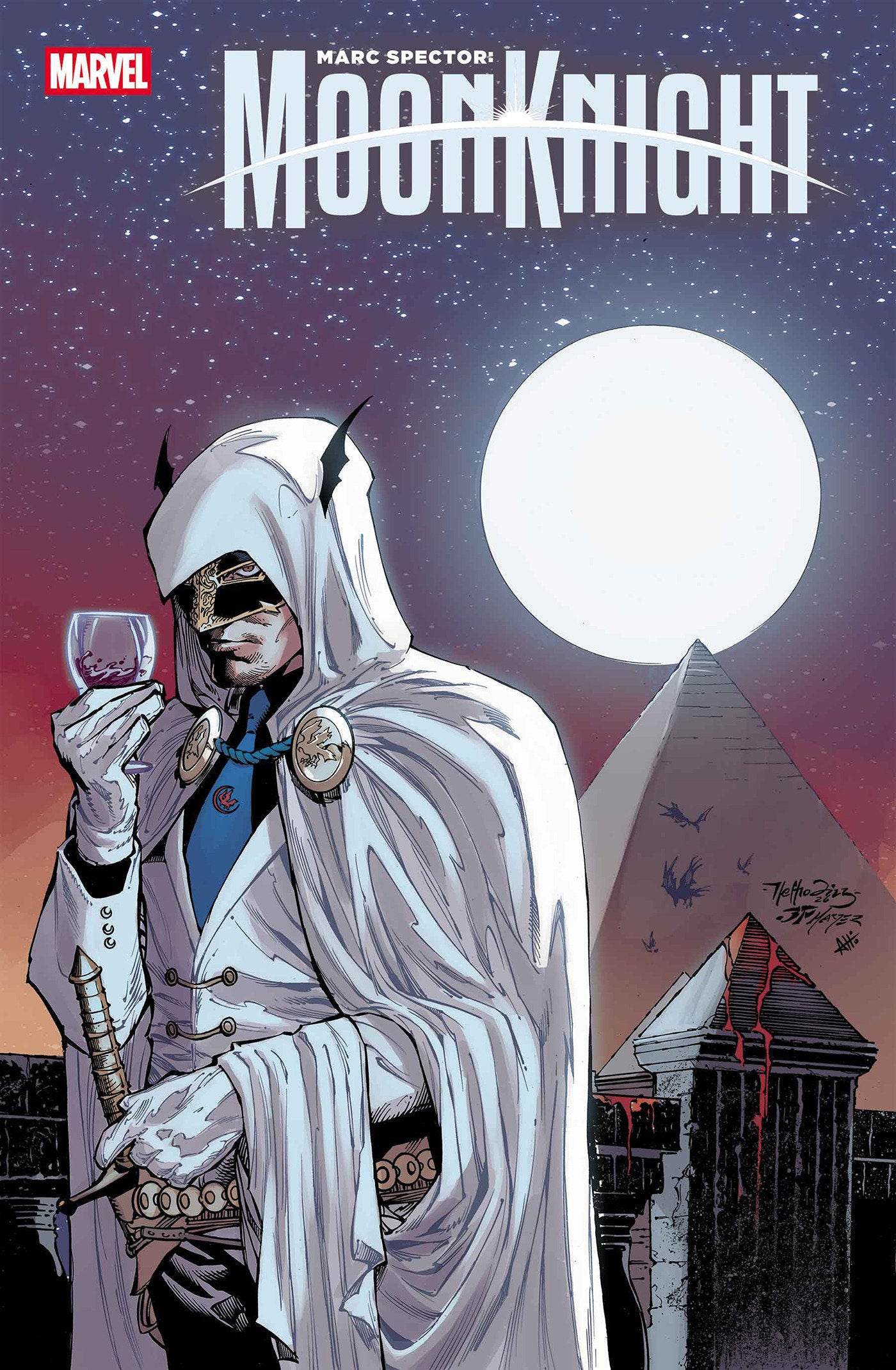 Preorder By 06/22 ~ MARC SPECTOR: MOON KNIGHT #6 NETHO DIAZ HELLFIRE COSTUME SWAP VARIANT