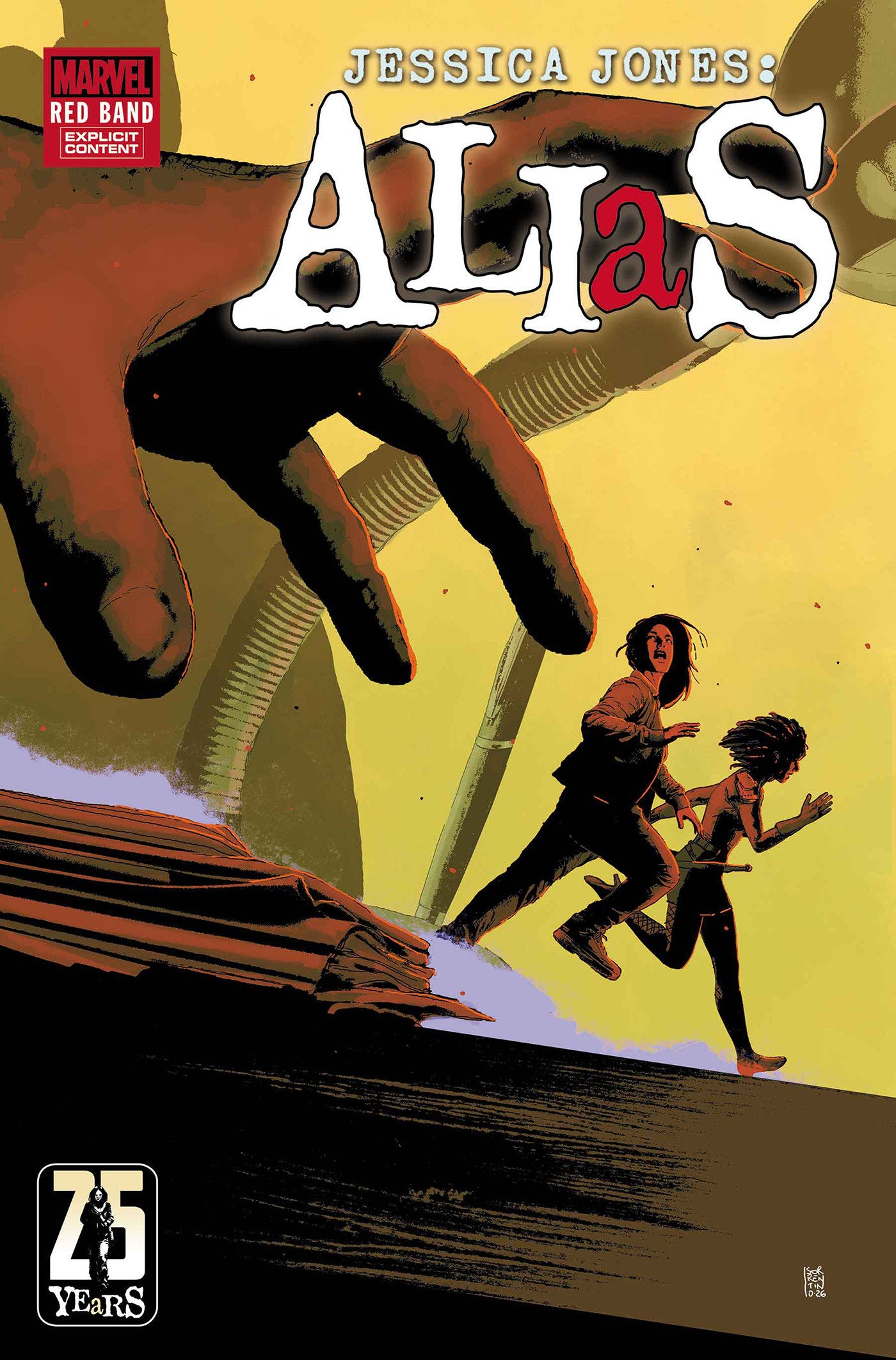 Preorder By 06/22 ~ ALIAS: RED BAND #5 ANDREA SORRENTINO VARIANT [POLYBAGGED]