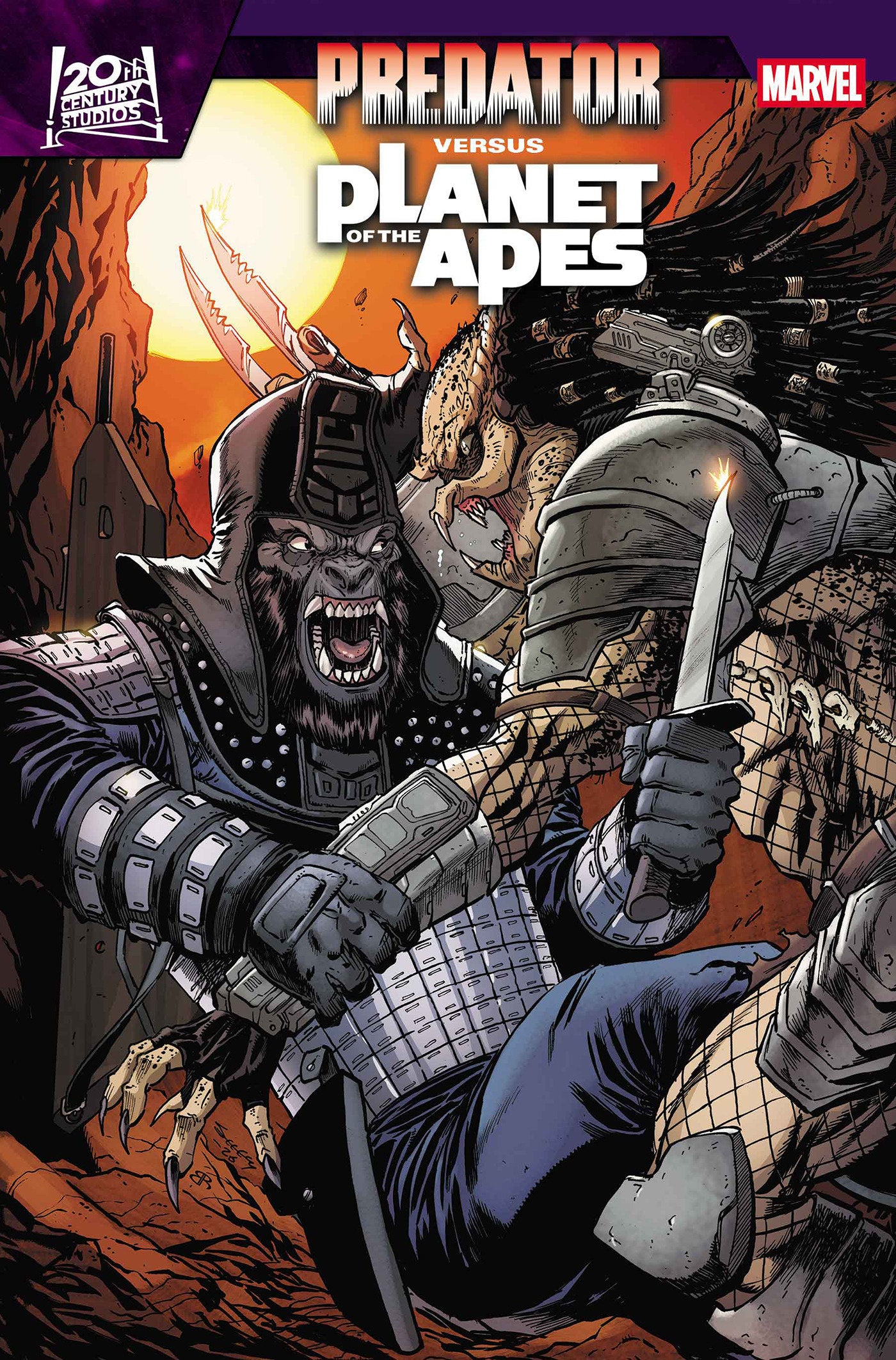 Preorder By 06/15 ~ PREDATOR VS. THE PLANET OF THE APES #1 TIM SEELEY VARIANT