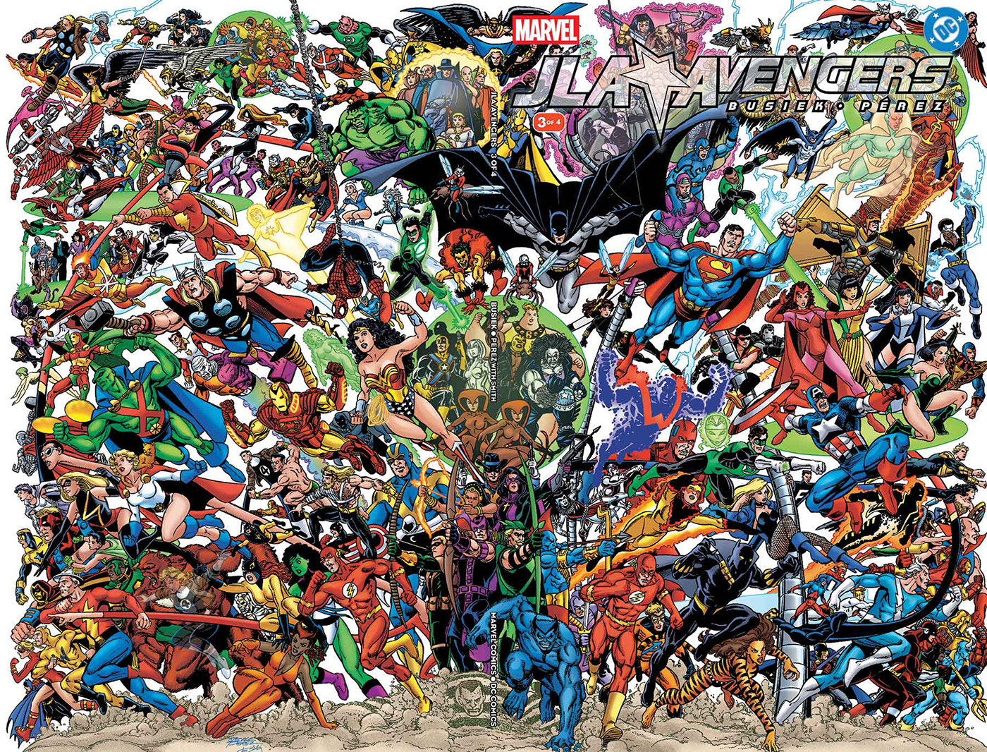 Preorder By 06/15 ~ JLA/AVENGERS #3 FACSIMILE EDITION WRAPAROUND COVER