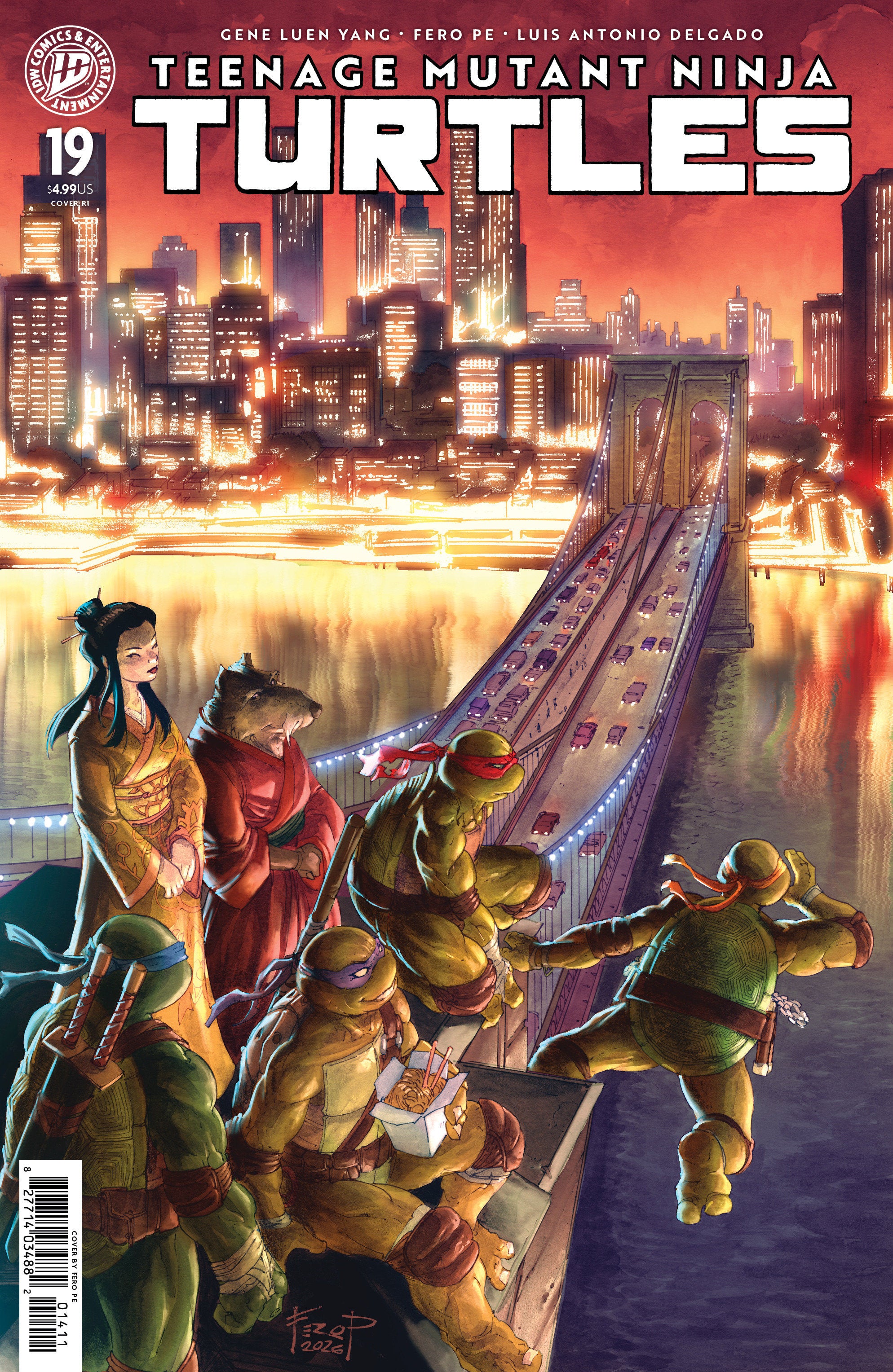 Preorder By 5/4/2026 ~ Teenage Mutant Ninja Turtles #19 Variant RI (25) (Pe)