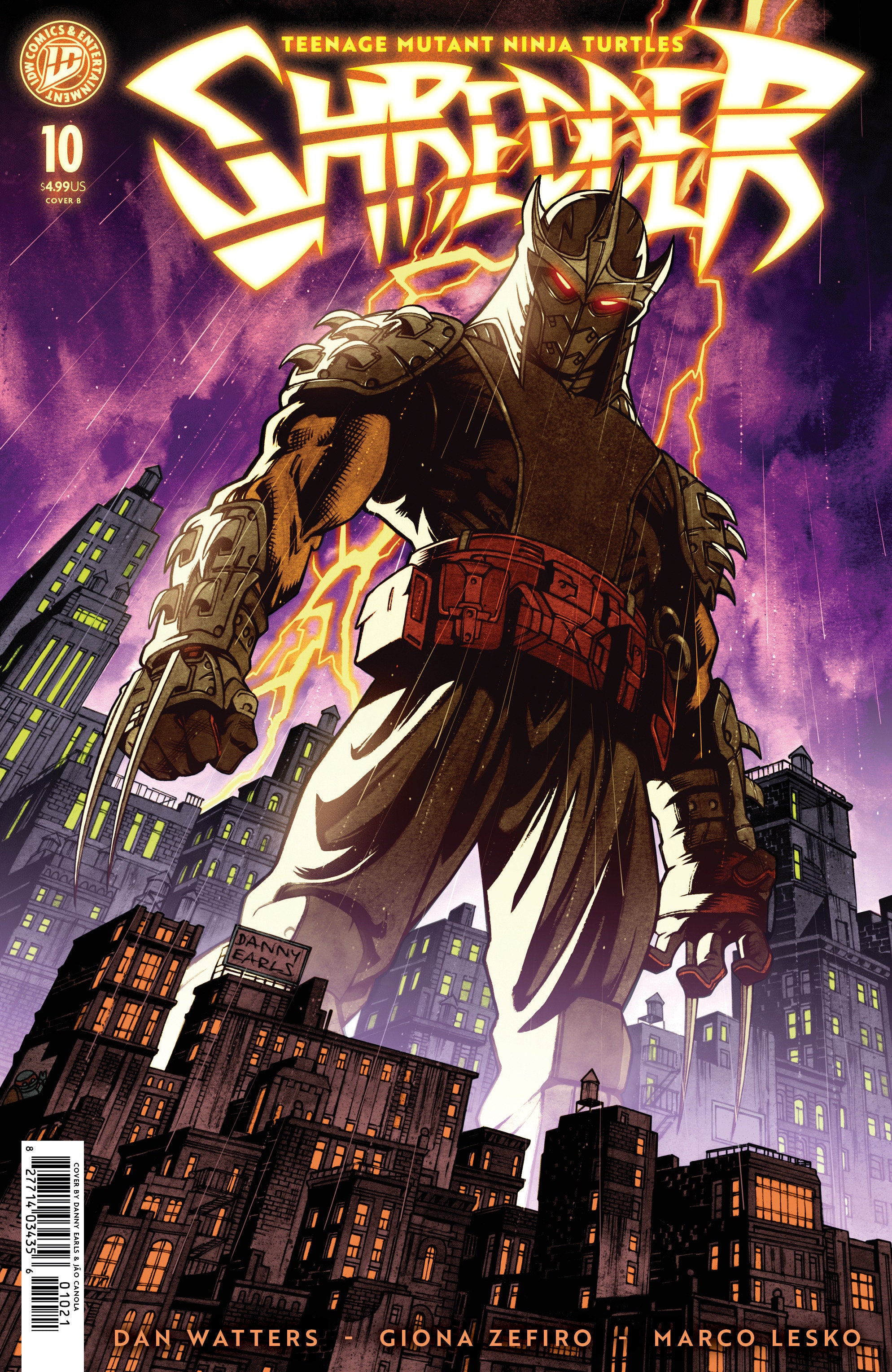 Preorder By 06/08 ~ Teenage Mutant Ninja Turtles: Shredder #10 Variant B (Earls)