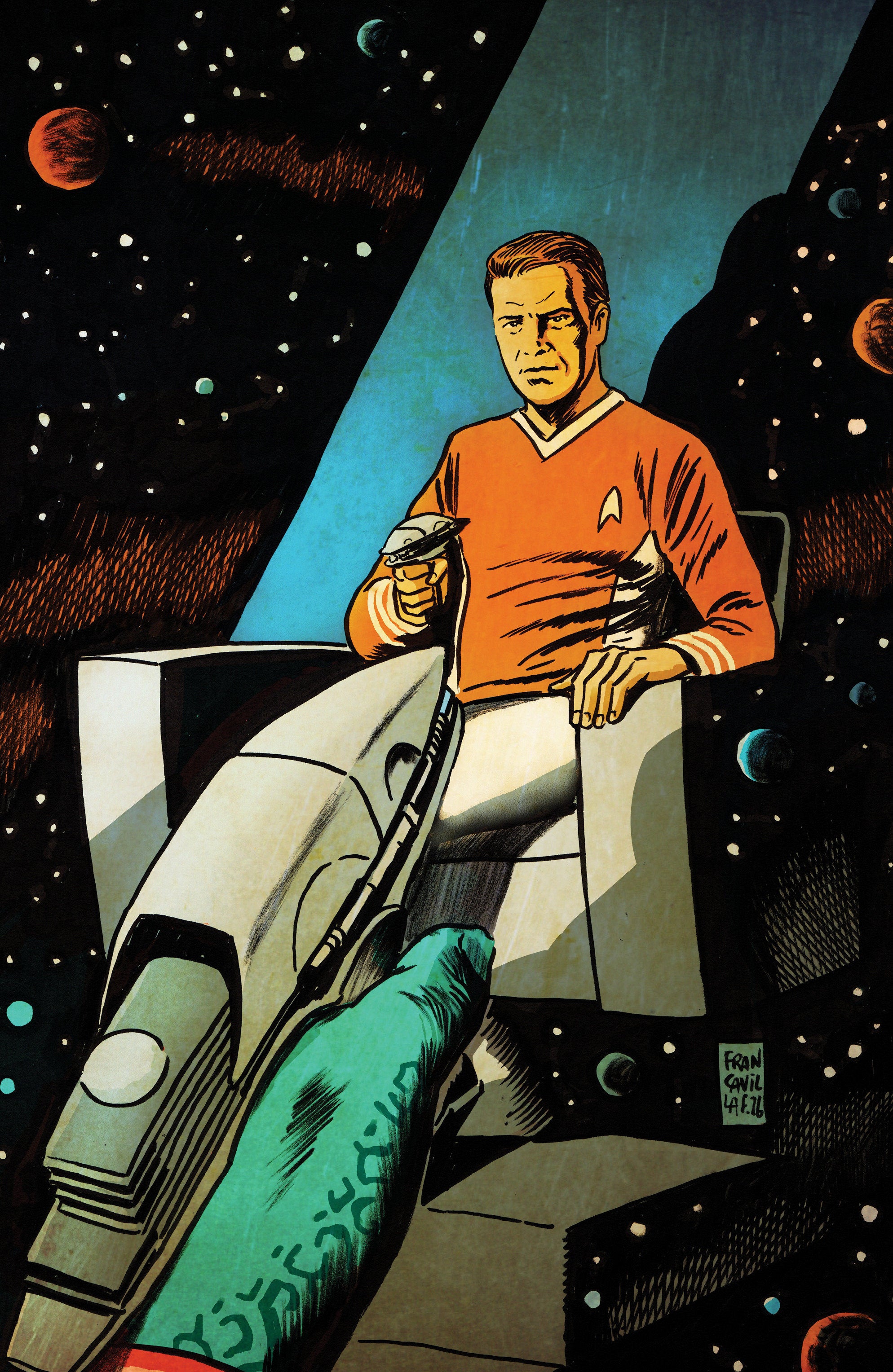 Preorder By 06/08 ~ Star Trek: The Last Starship #9 Variant RI (10) (Francavilla Full Art)