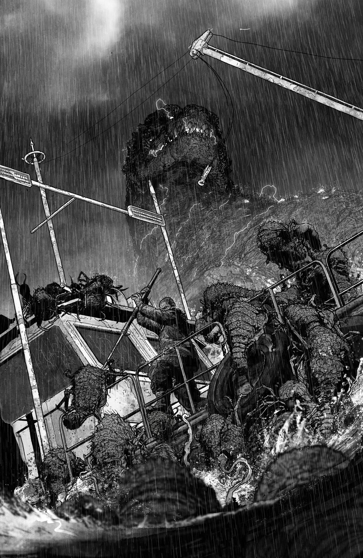 The Horror of Godzilla [Kai-Sei Era] #3 Variant RI (10) (Jones B&W Full Art)