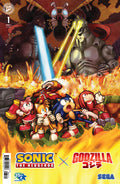 Preorder By 06/08 ~ Sonic the Hedgehog x Godzilla #1 Variant B (Fonseca)