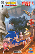 Preorder By 06/08 ~ Sonic the Hedgehog x Godzilla #1 Variant C (Kim)