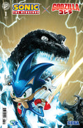 Preorder By 06/08 ~ Sonic the Hedgehog x Godzilla #1 Variant D (Crain)