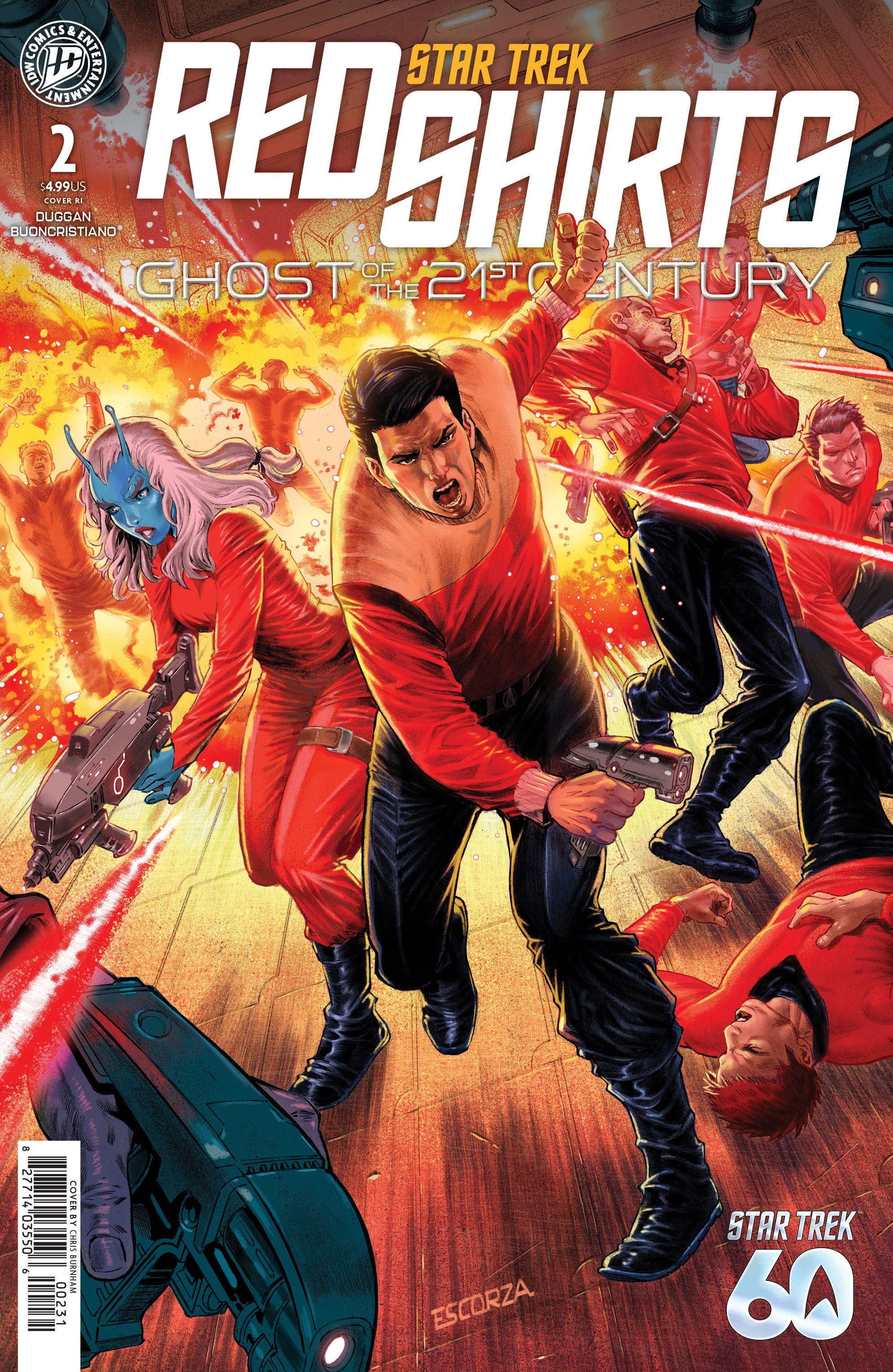 Star Trek: Red Shirts--Ghost Of The 21St Century #2 Variant Ri (10) (Escorza Brothers)