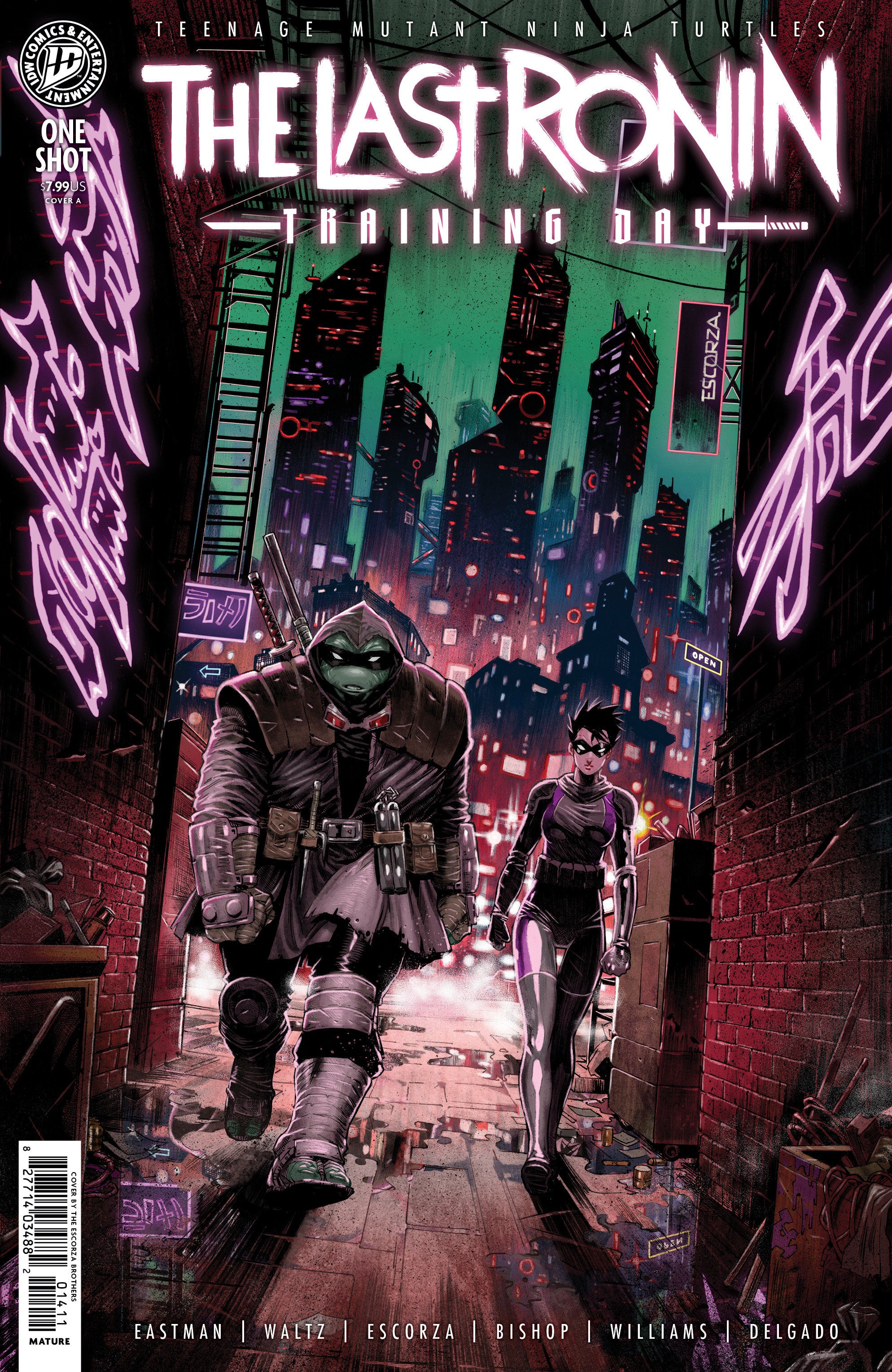 Preorder By 06/08 ~ Teenage Mutant Ninja Turtles: The Last Ronin--Training Day Cover A (Escorza?ÿBrothers)