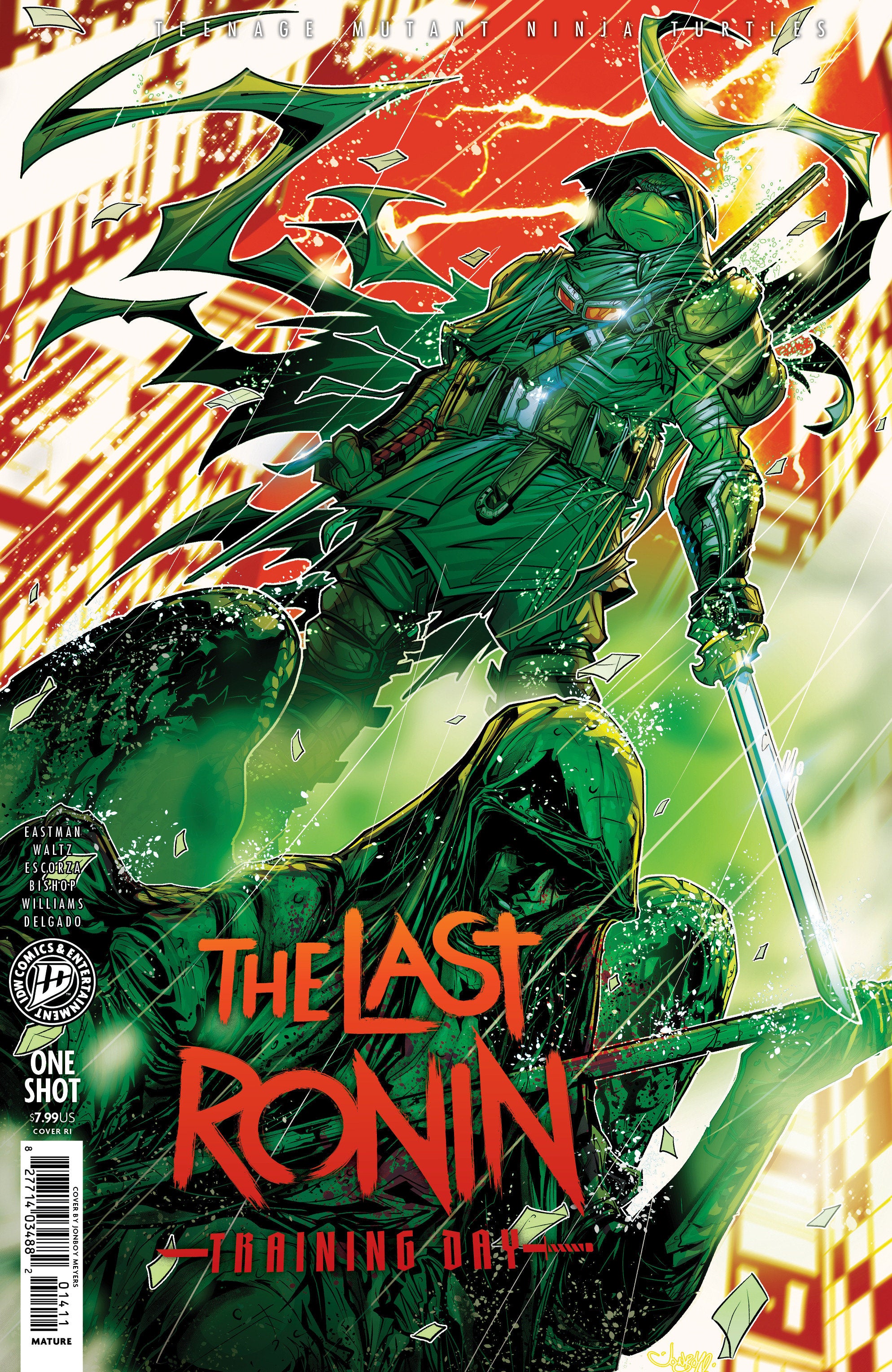 Preorder By 06/08 ~ Teenage Mutant Ninja Turtles: The Last Ronin--Training Day Variant RI (25) (Meyers)