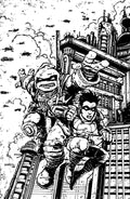 Preorder By 06/08 ~ Teenage Mutant Ninja Turtles: The Last Ronin--Training Day Variant RI (50) (Eastman Full Art B&W)