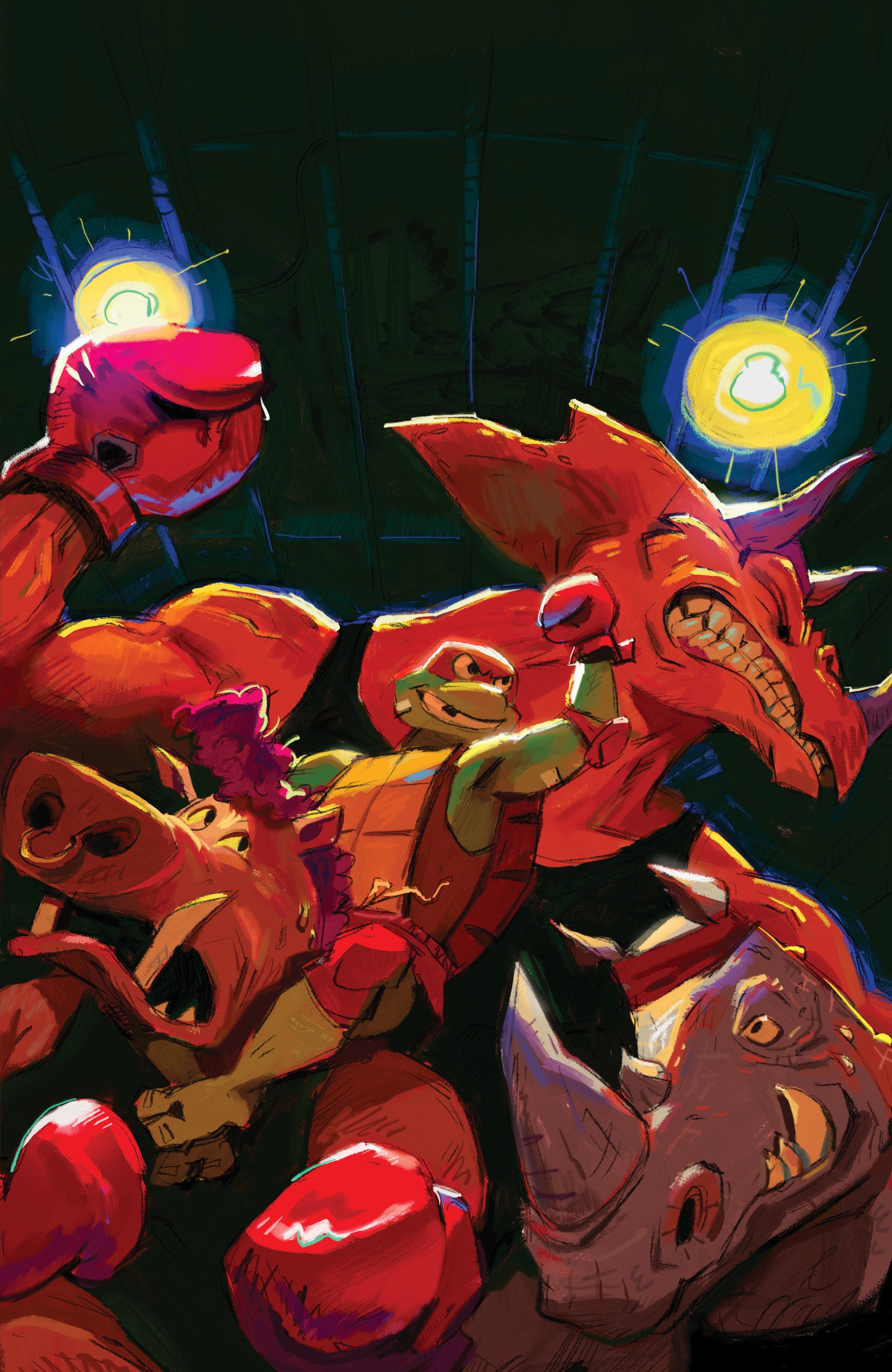 Tales Of The Teenage Mutant Ninja Turtles: Coastal Chaos #1 Variant Ri (10) (Chalky Hobby Set Full Art)