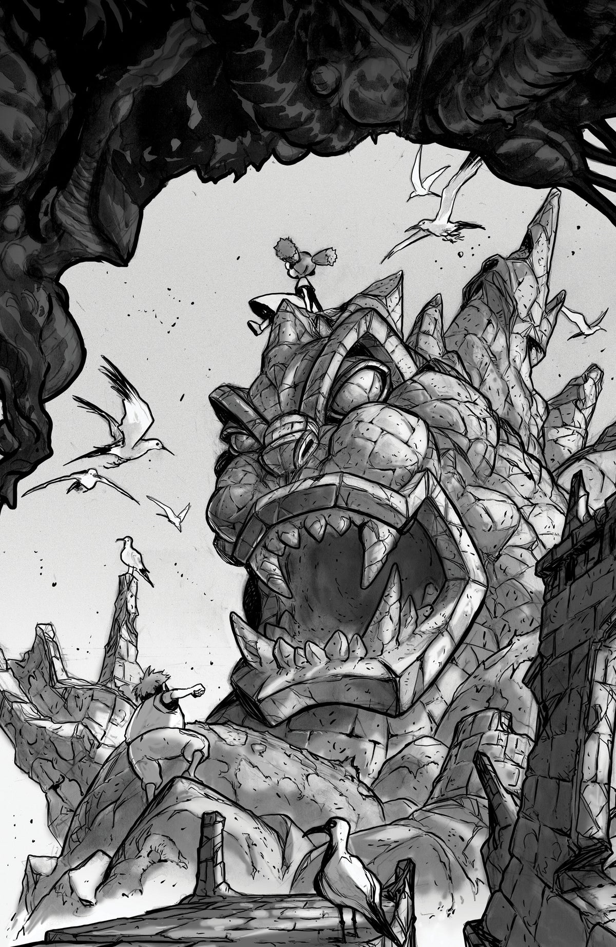 Godzilla: Revenge of the Deadzone [Kai-Sei Era] #3 Variant RI (10) (Tunica B&W Full Art)