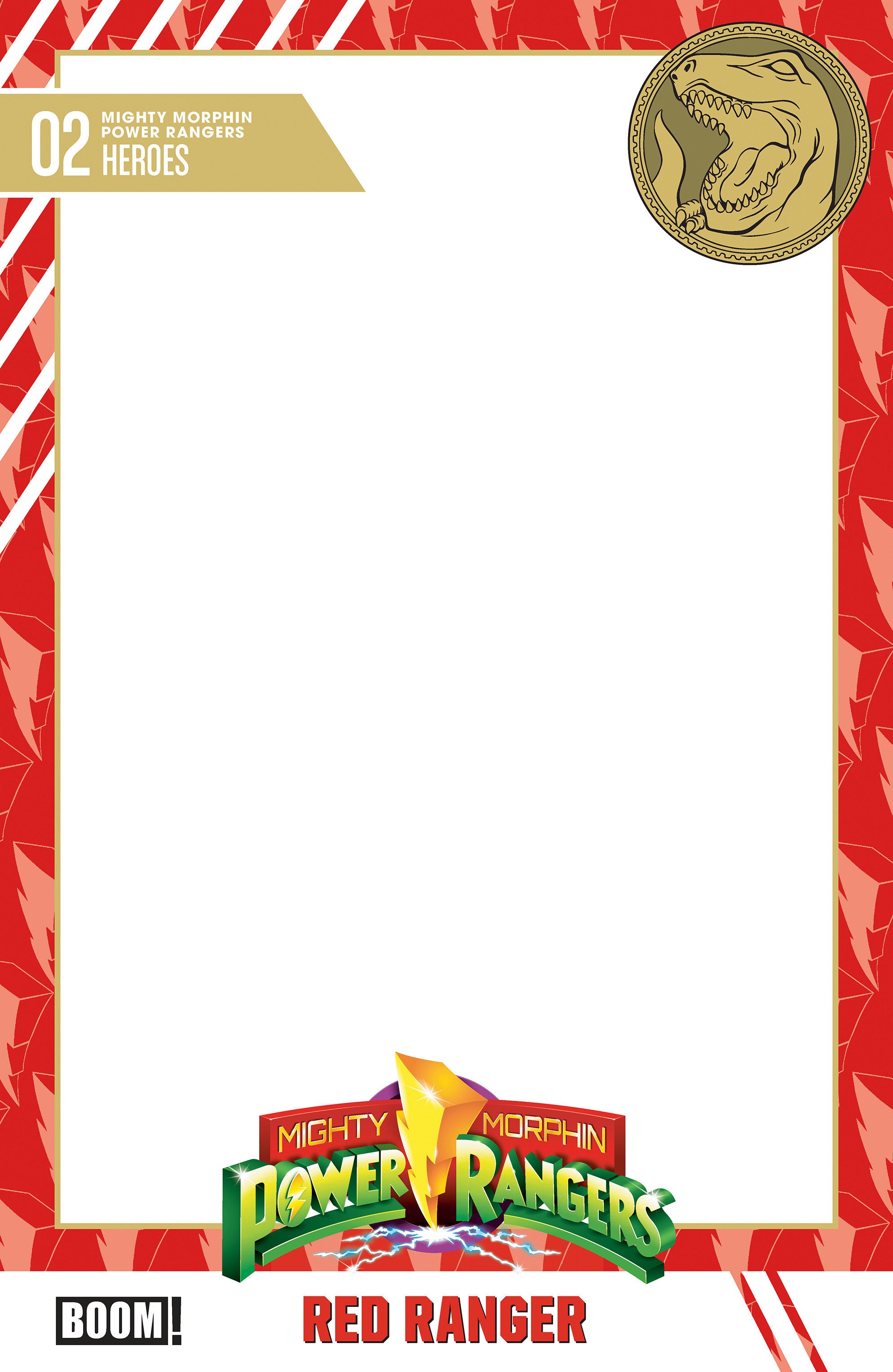 Preorder By 06/08 ~ Mighty Morphin Power Rangers (2026) #2 D Trading Card Blank Sketch Variant