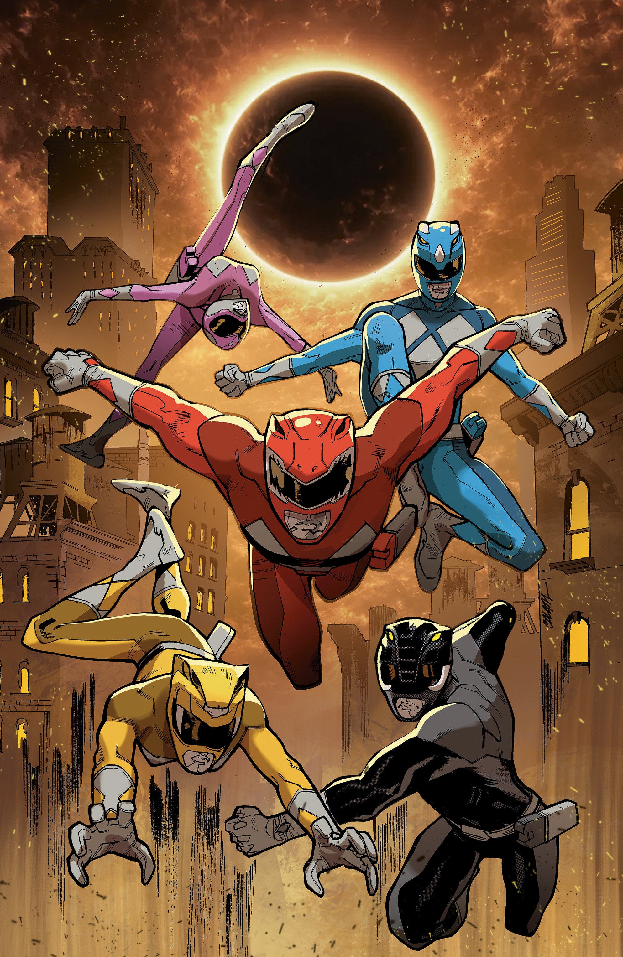 Preorder By 06/08 ~ Mighty Morphin Power Rangers (2026) #2 E Foil Variant (Full Art, Foil, Bal?­m)