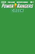 Preorder By 06/22 ~ Power Rangers Green #1 E Green Blank Sketch Variant