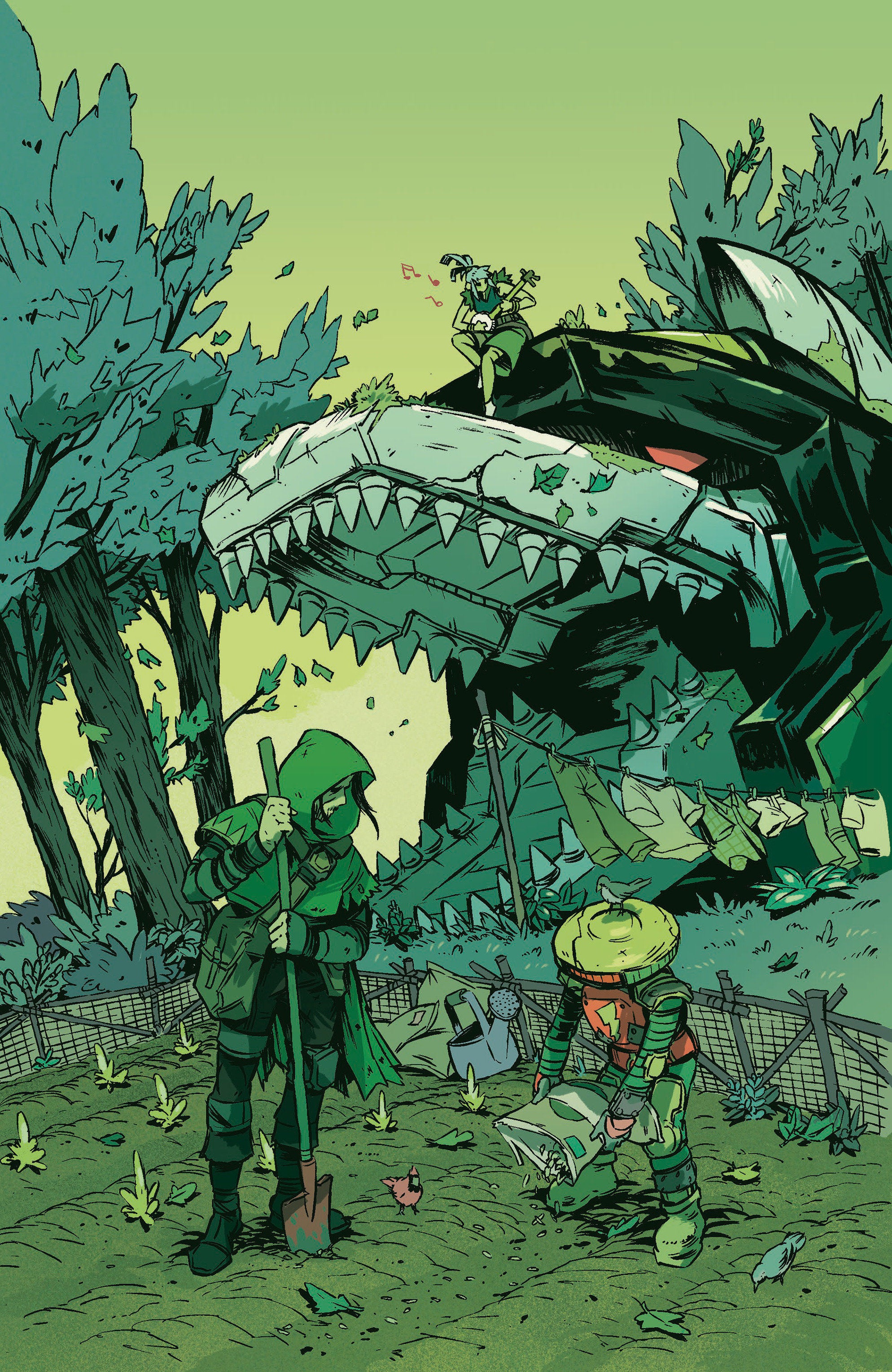 Preorder By 06/22 ~ Power Rangers Green #1 I 1:25 INCV Variant (Full Art, Ono)