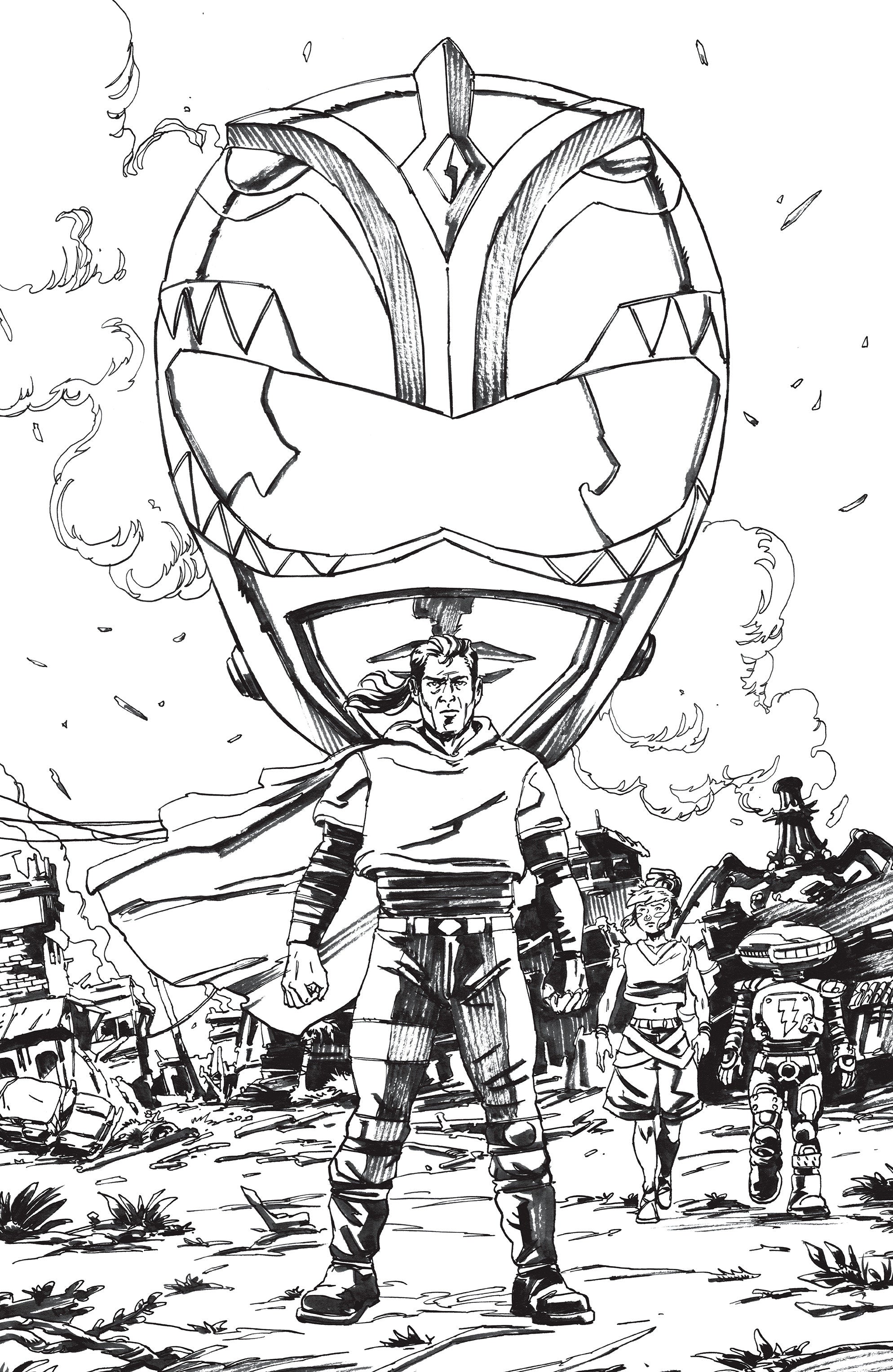 Preorder By 06/22 ~ Power Rangers Green #1 N Unlimited Variant (Full Art, Vargas)