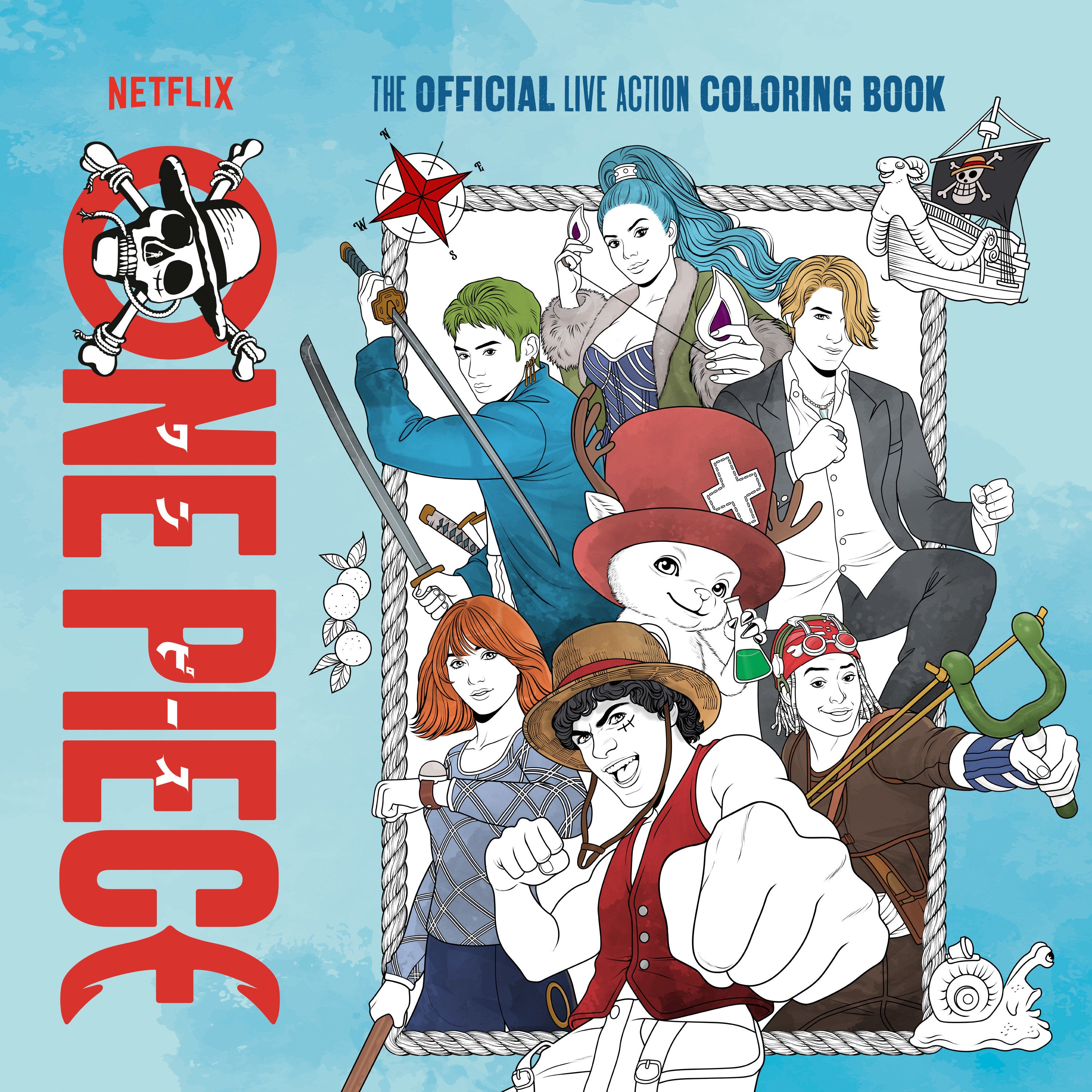 Preorder By 06/15 ~ One Piece: The Official Live Action Coloring Book