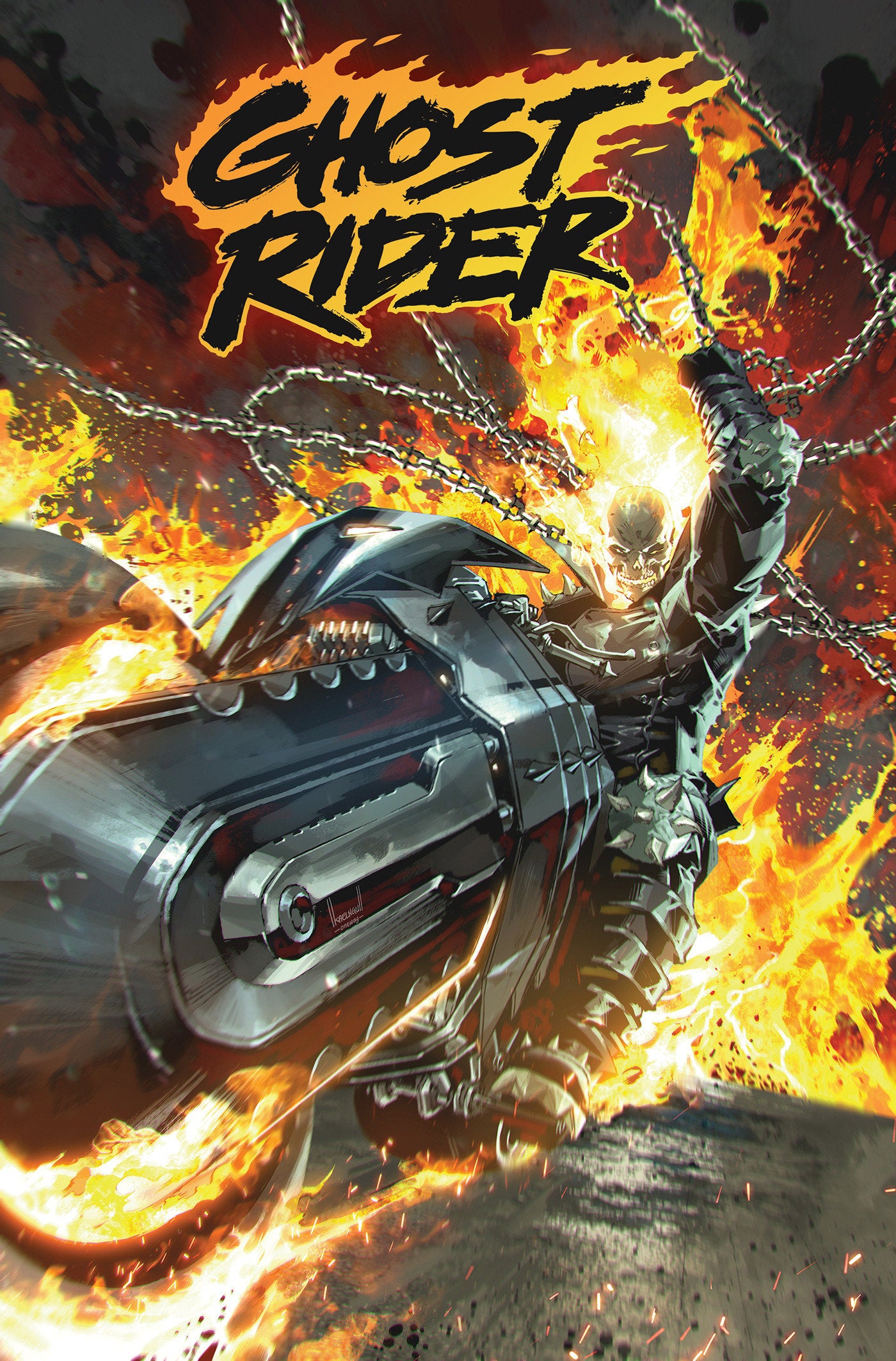 Preorder By 5/4/2026 ~ Ghost Rider By Benjamin Percy Omnibus Kael Ngu Cover