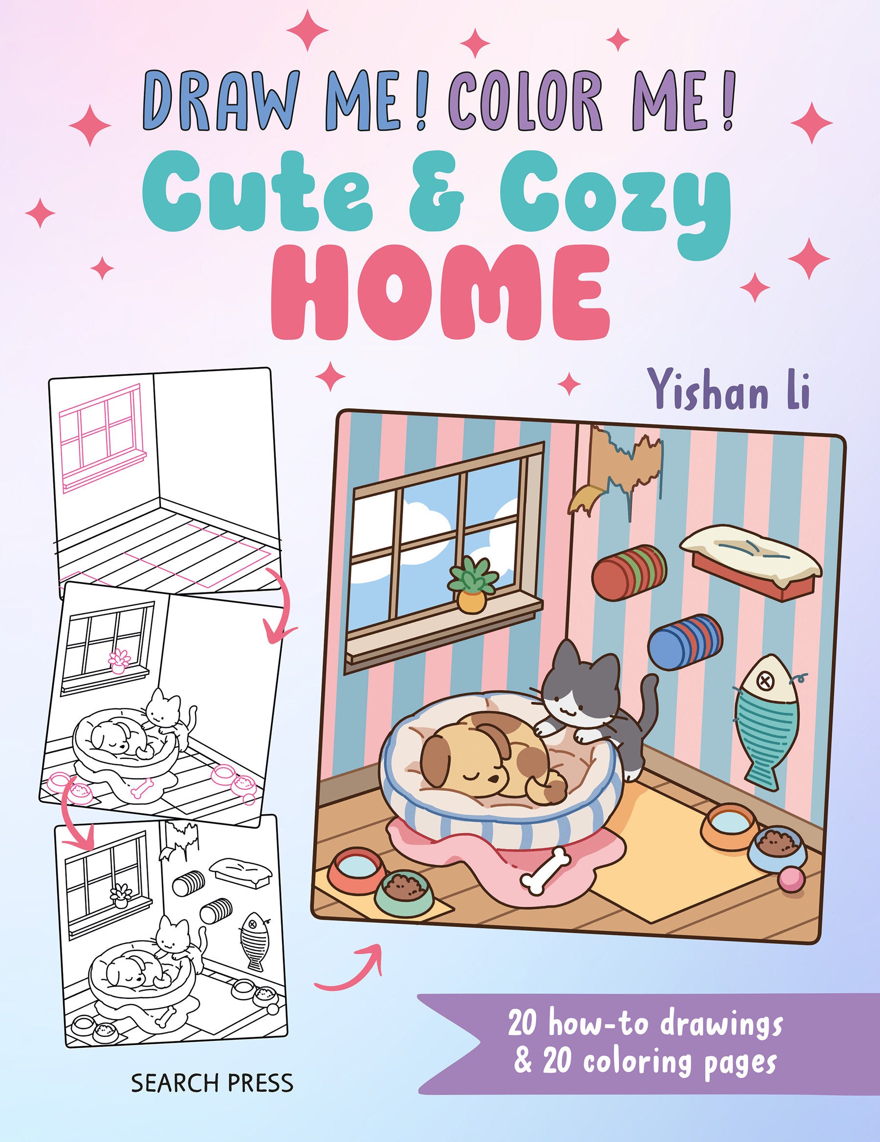 Preorder By 06/22 ~ Draw me! Color me!: Cute & Cozy Home