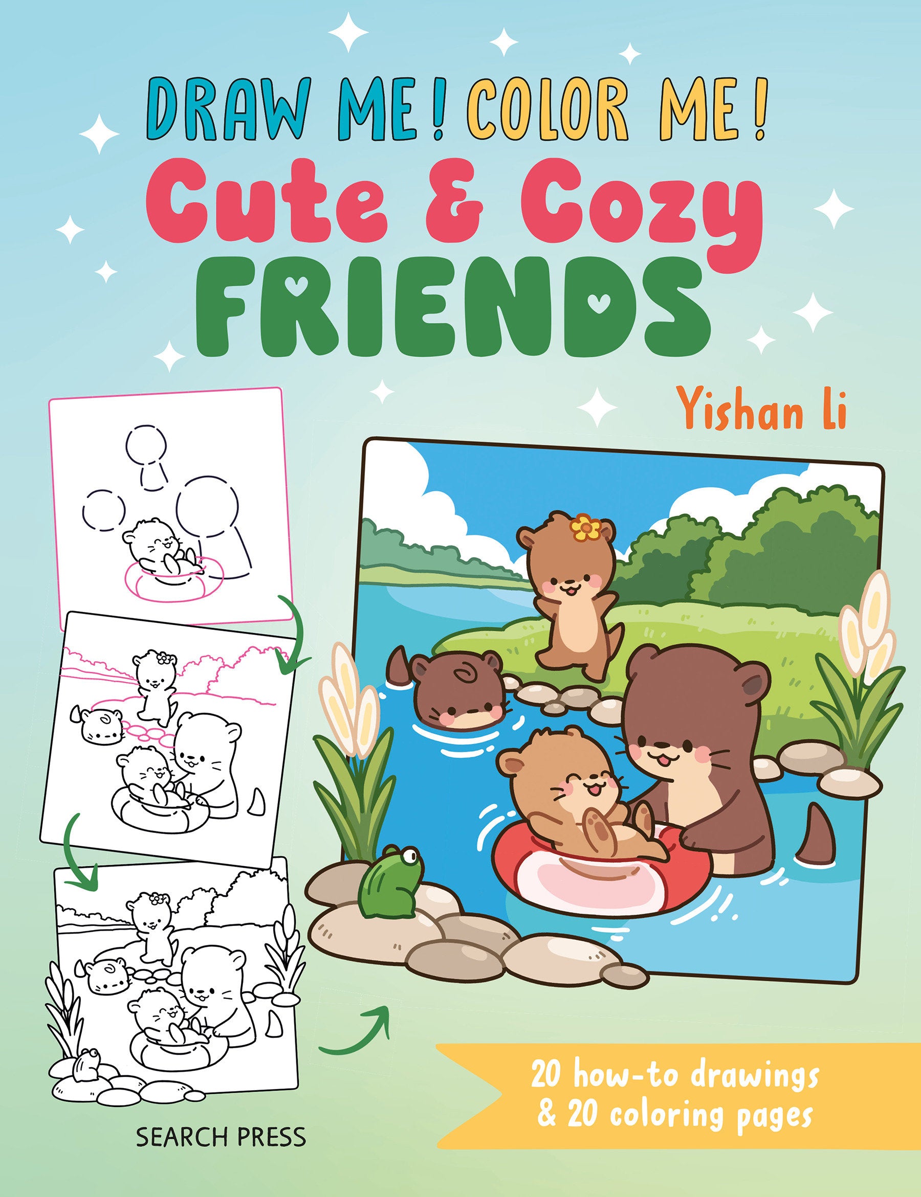 Preorder By 06/22 ~ Draw me! Color me!: Cute & Cozy Friends