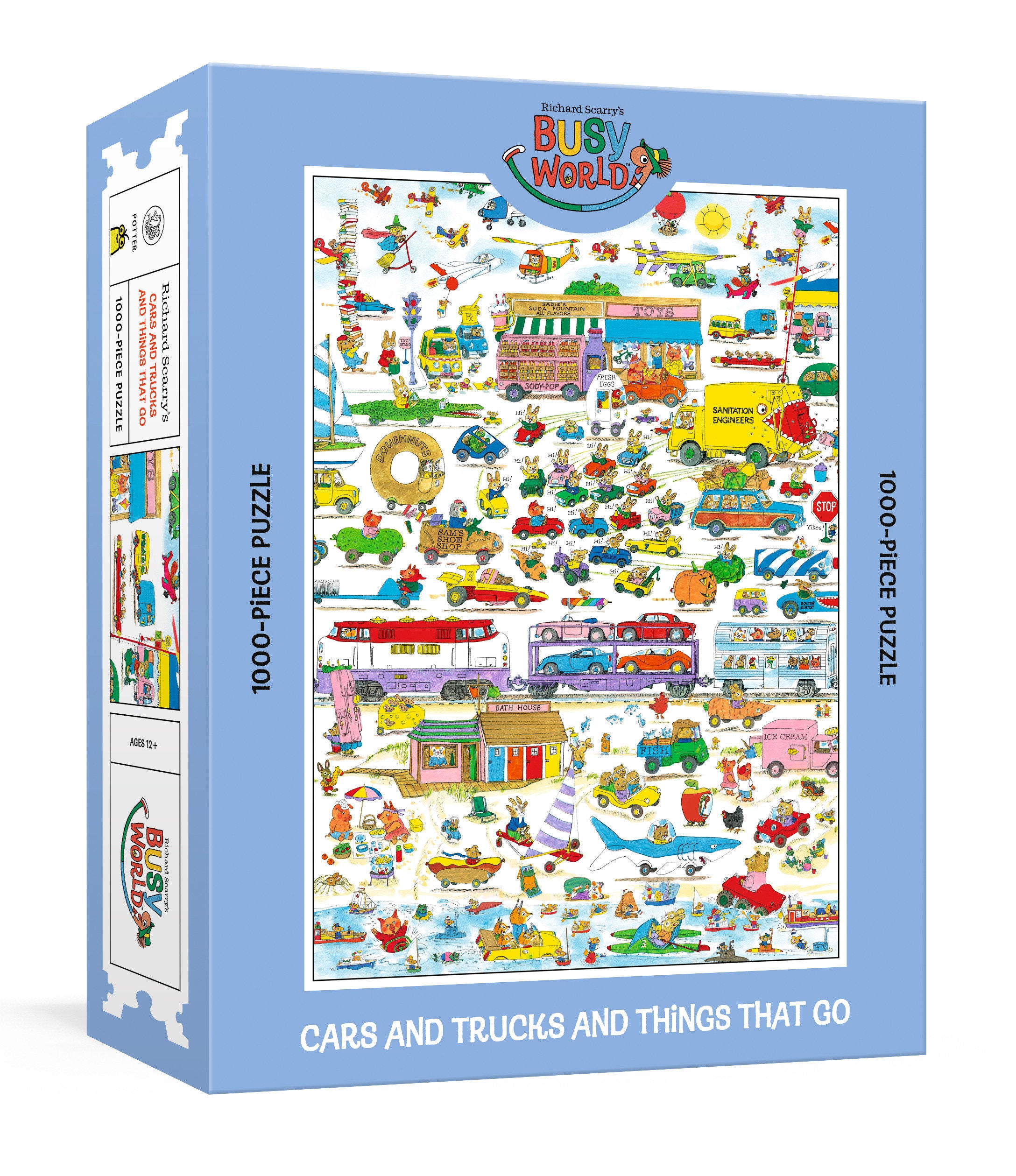 Preorder By 5/4/2026 ~ Richard Scarry's Cars and Trucks and Things That Go: 1000-Piece Puzzle