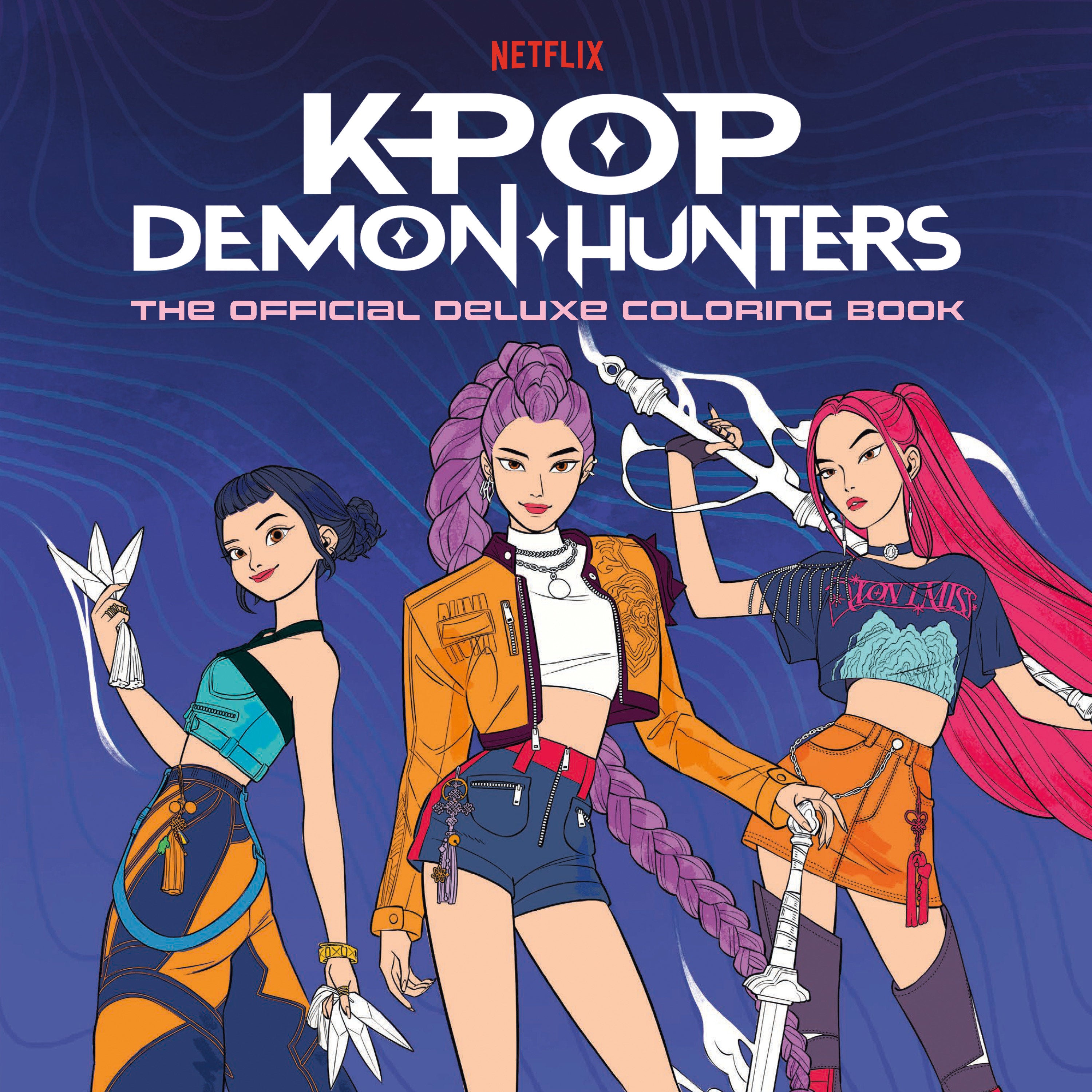 Preorder By 06/15 ~ KPop Demon Hunters: The Official Deluxe Coloring Book